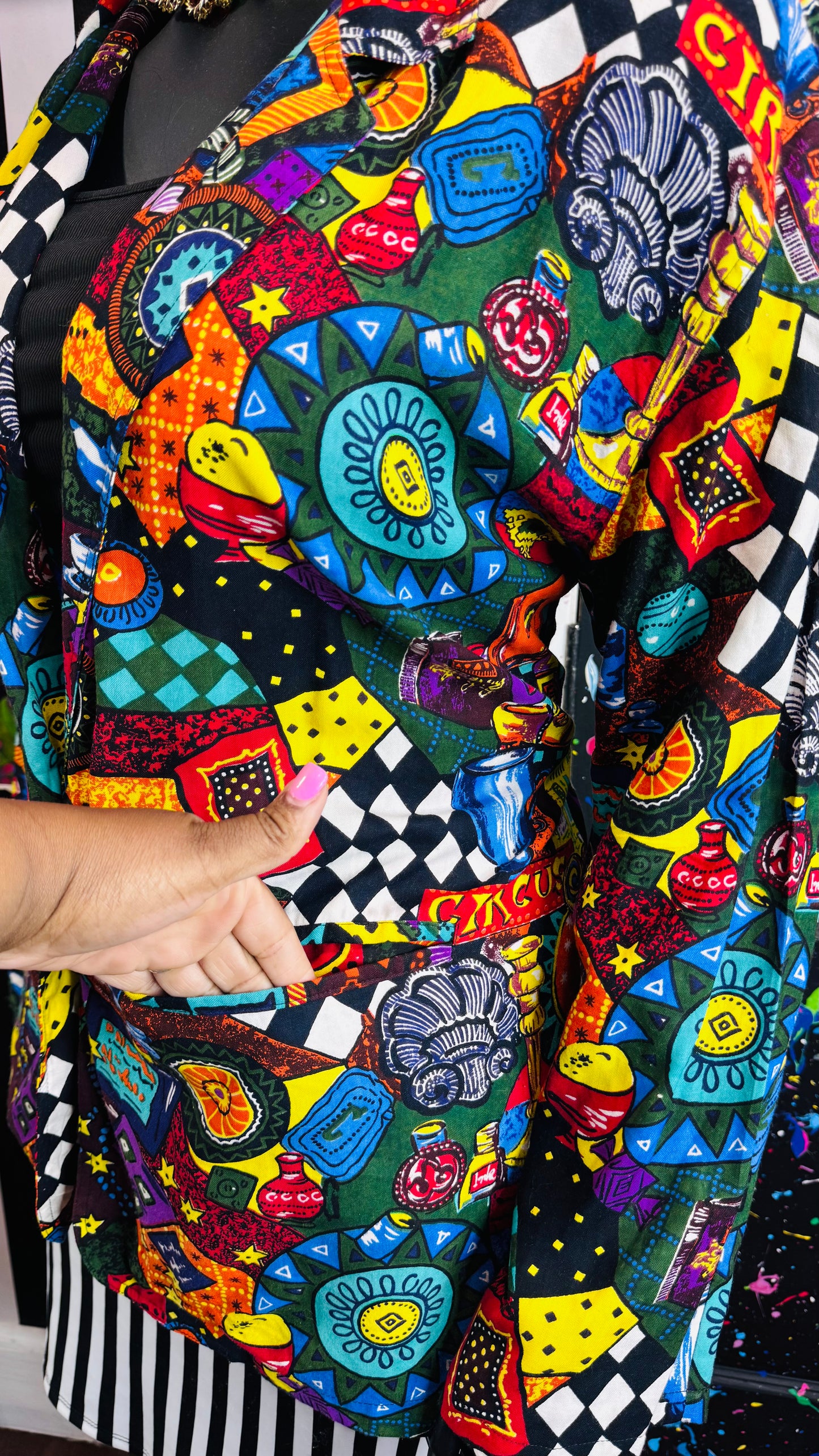 Vintage Rayon Circus Blazer (20)