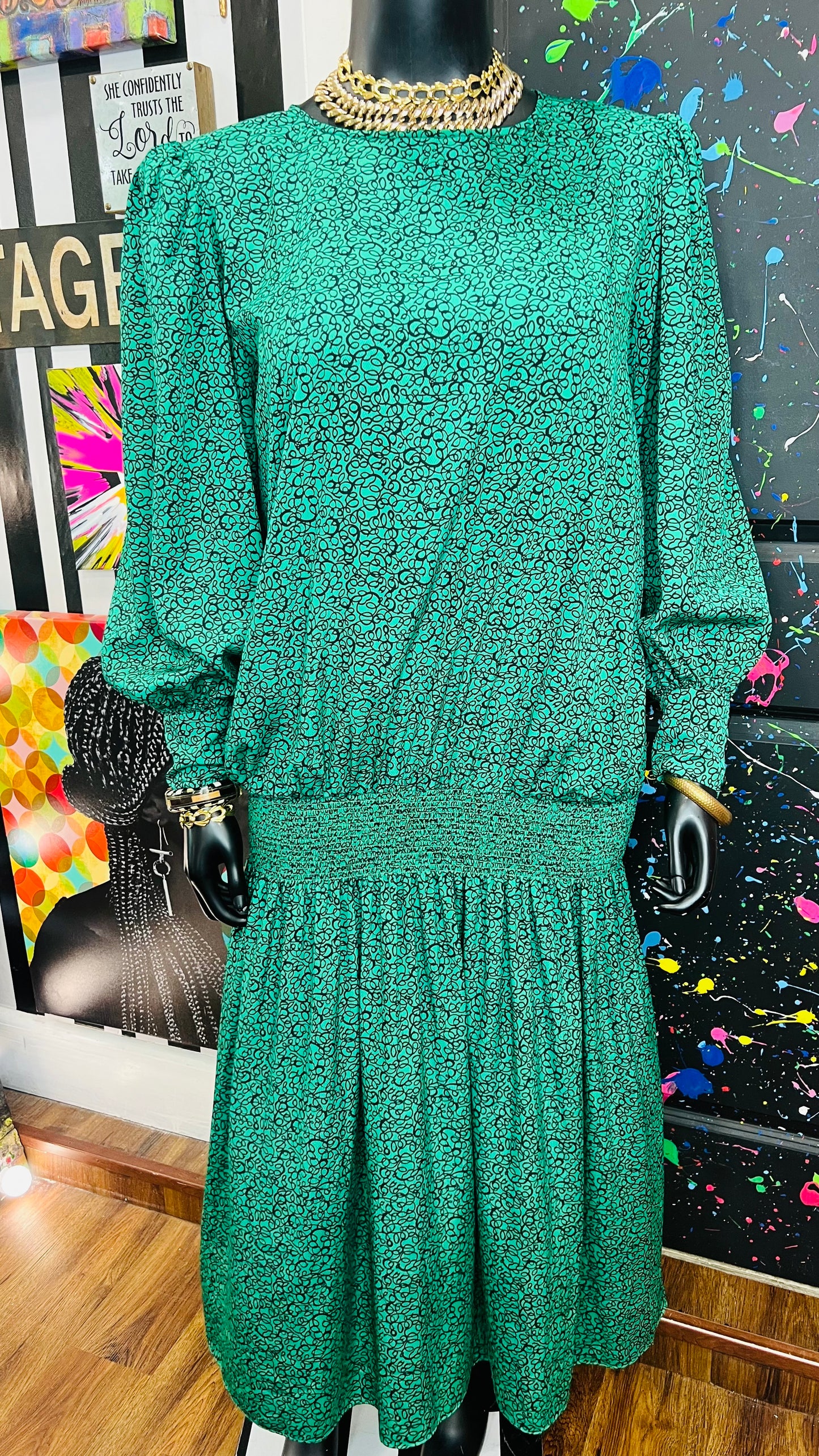 Vintage Drop Waist Dress (16)