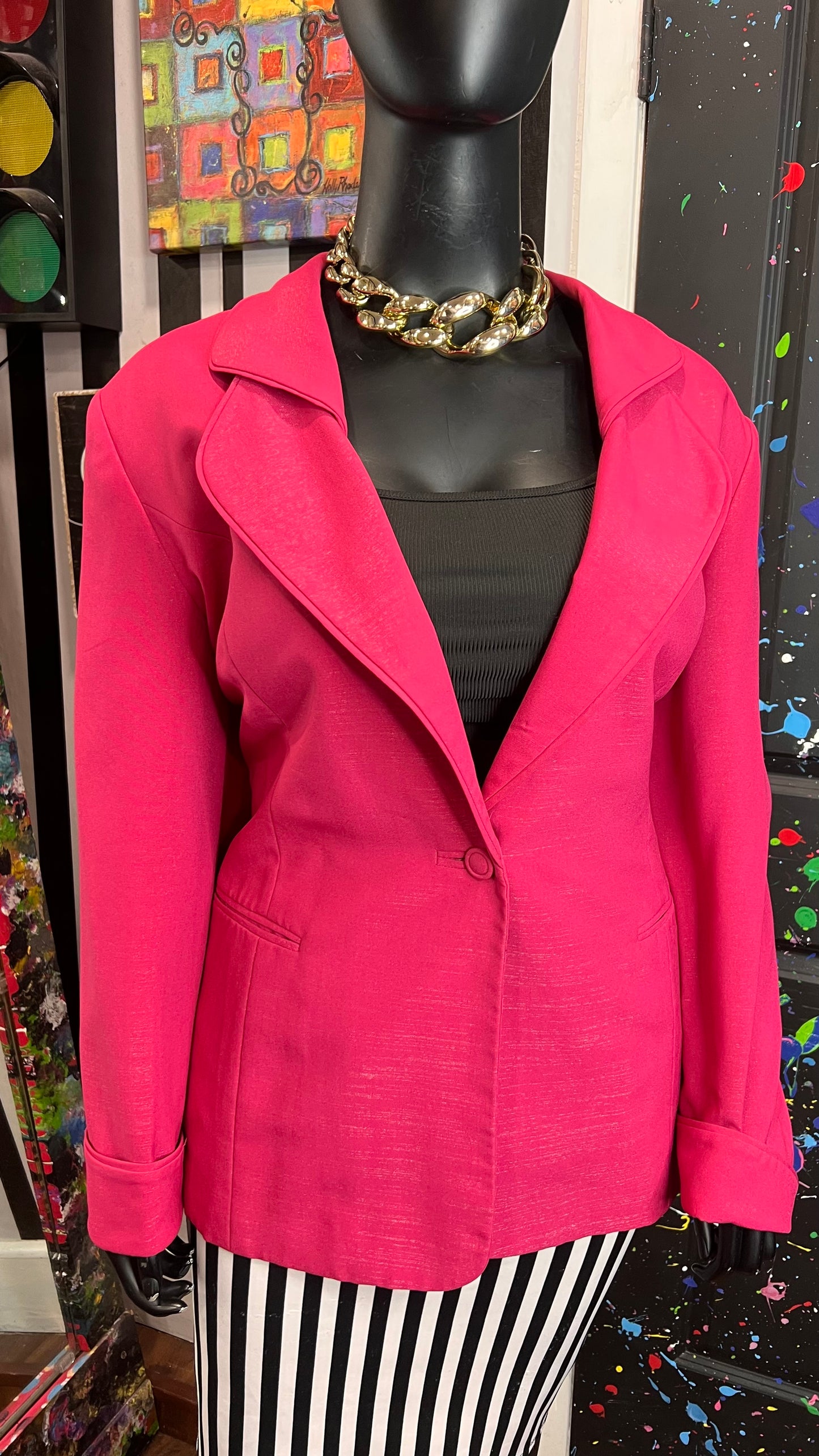 Vintage Ben Marc International Pink Blazer (22)