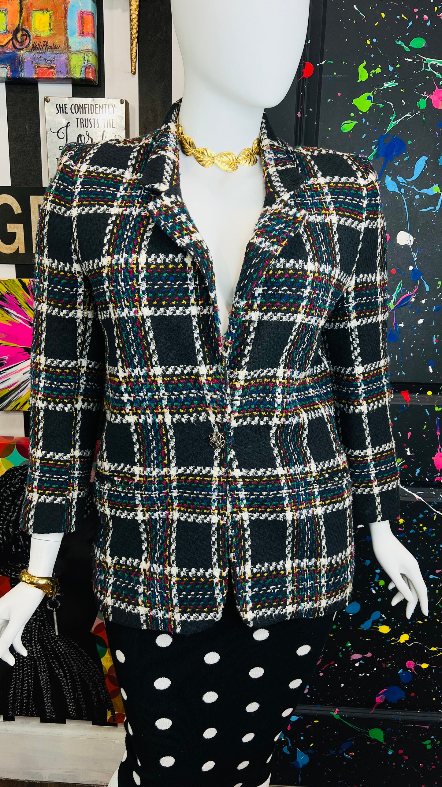 Vintage Plaid Blazer (16)