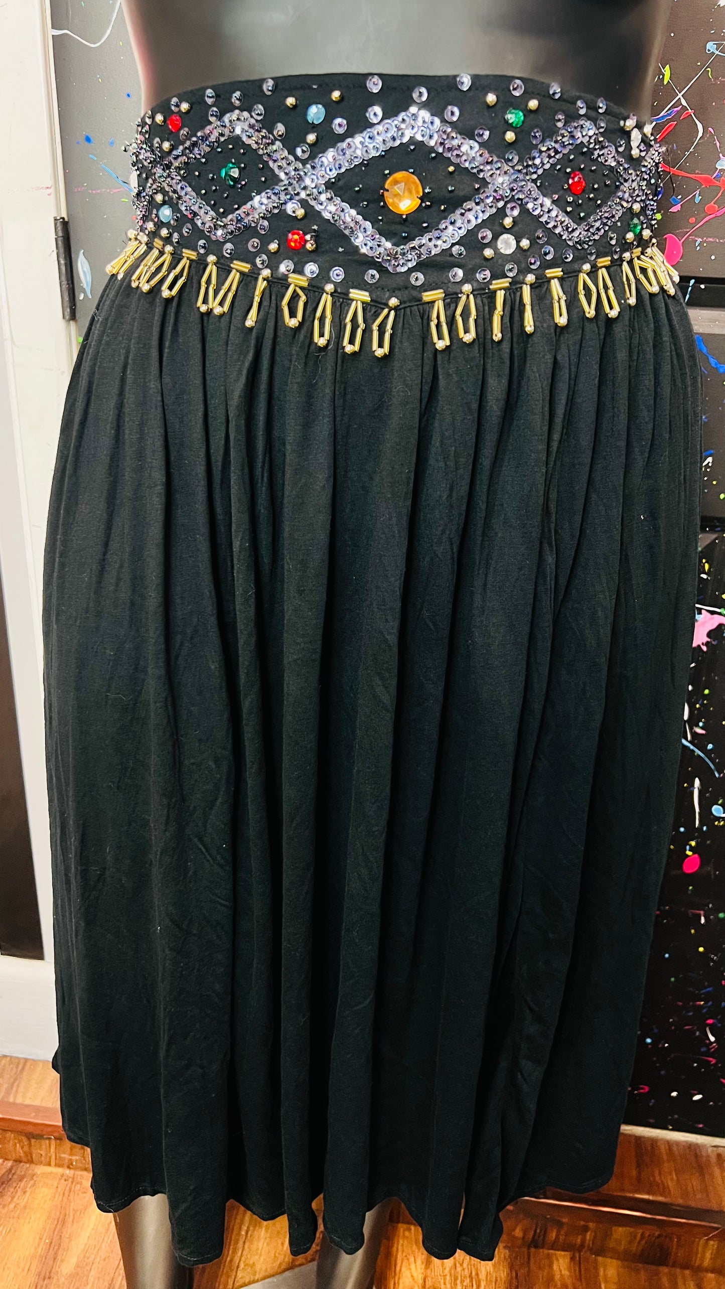Vintage Cotton & Sequin Skirt Set (18)