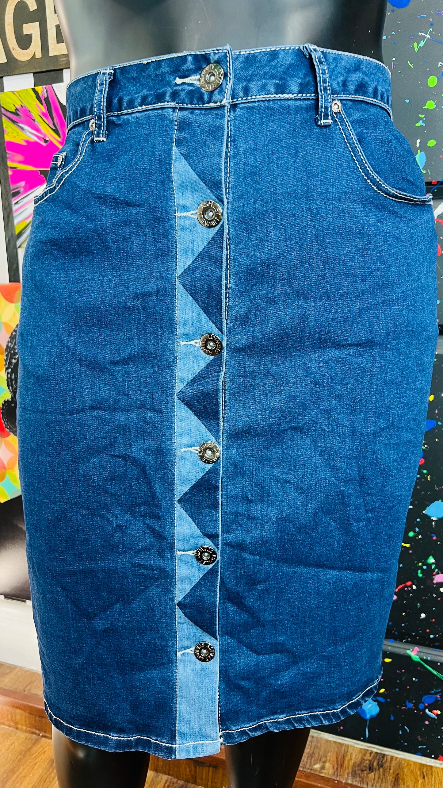 Vintage Y2K Denim Skirt (16)