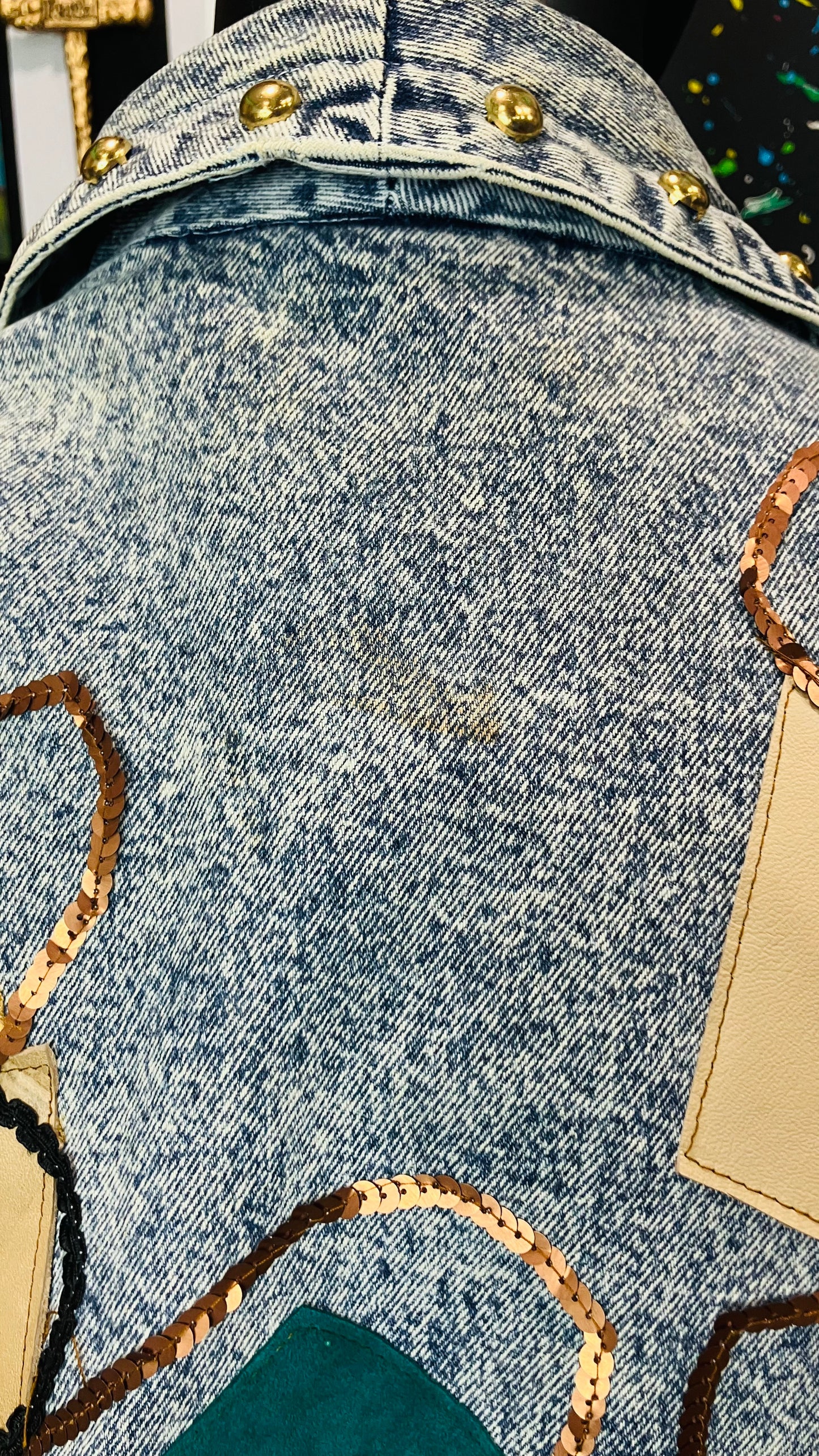 Vintage Studded Denim Coat (20)