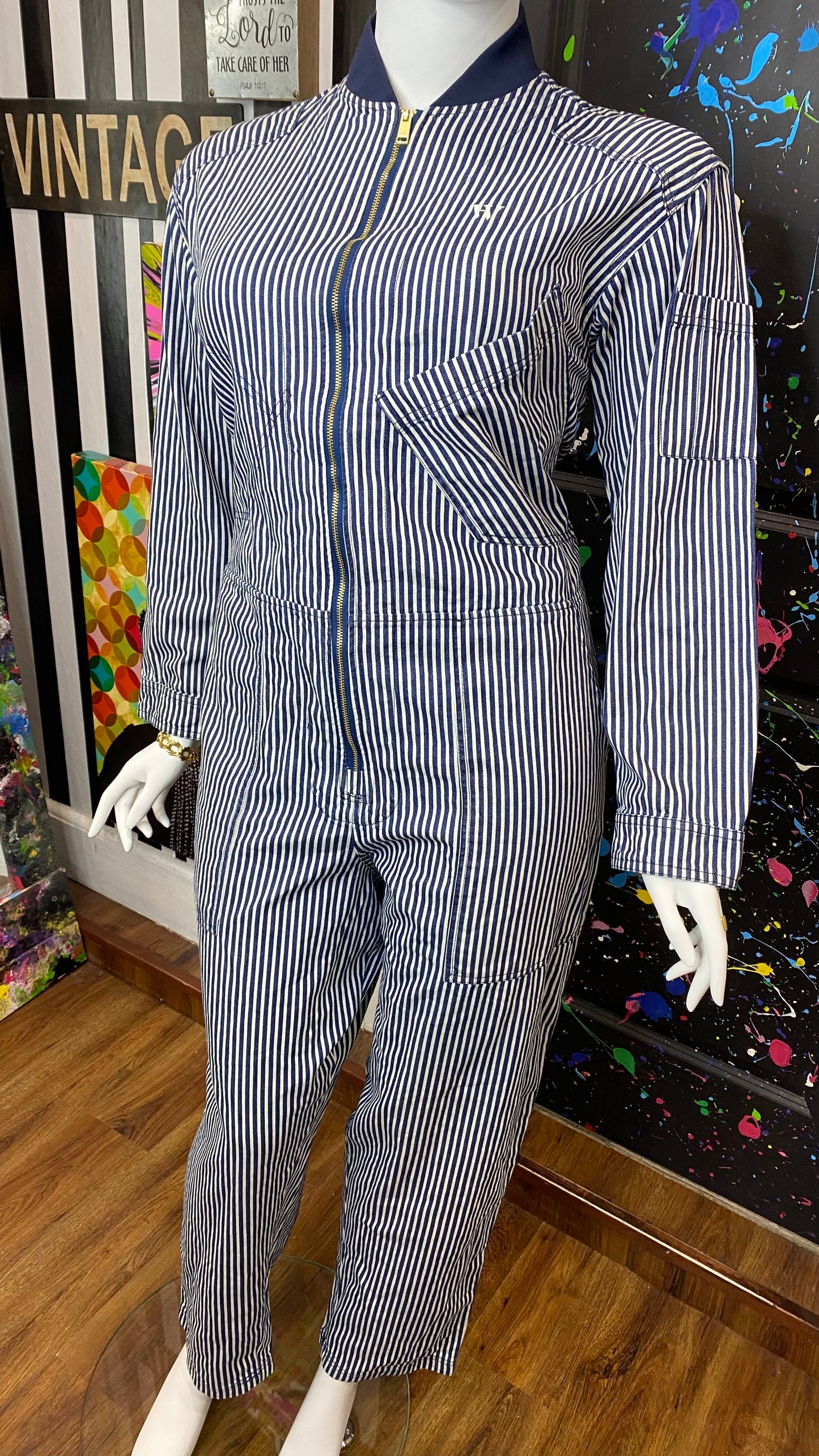 Pin Striped AirForce Jumpsuit (14)