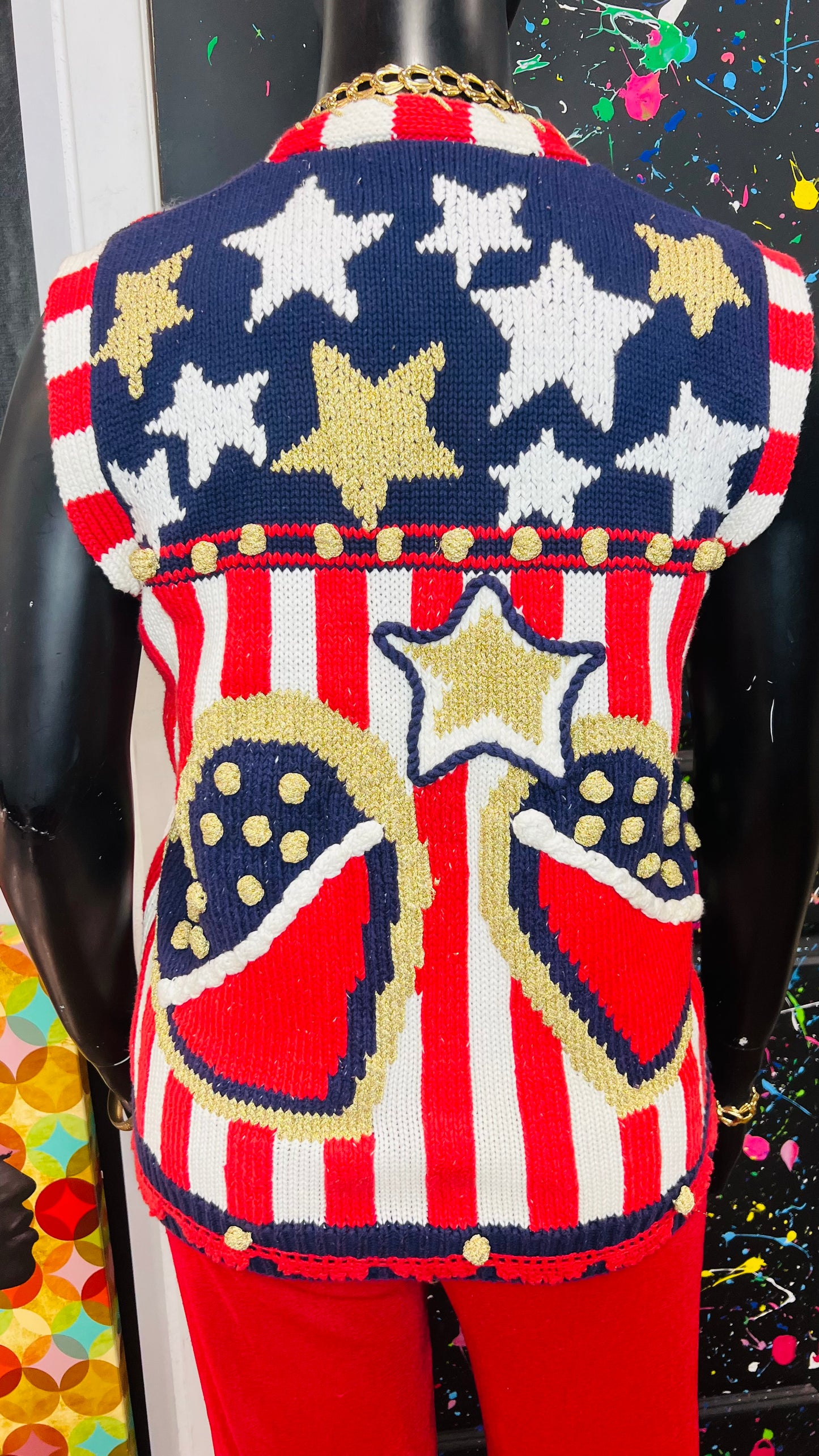 Vintage “America The Great” Knit Sweater