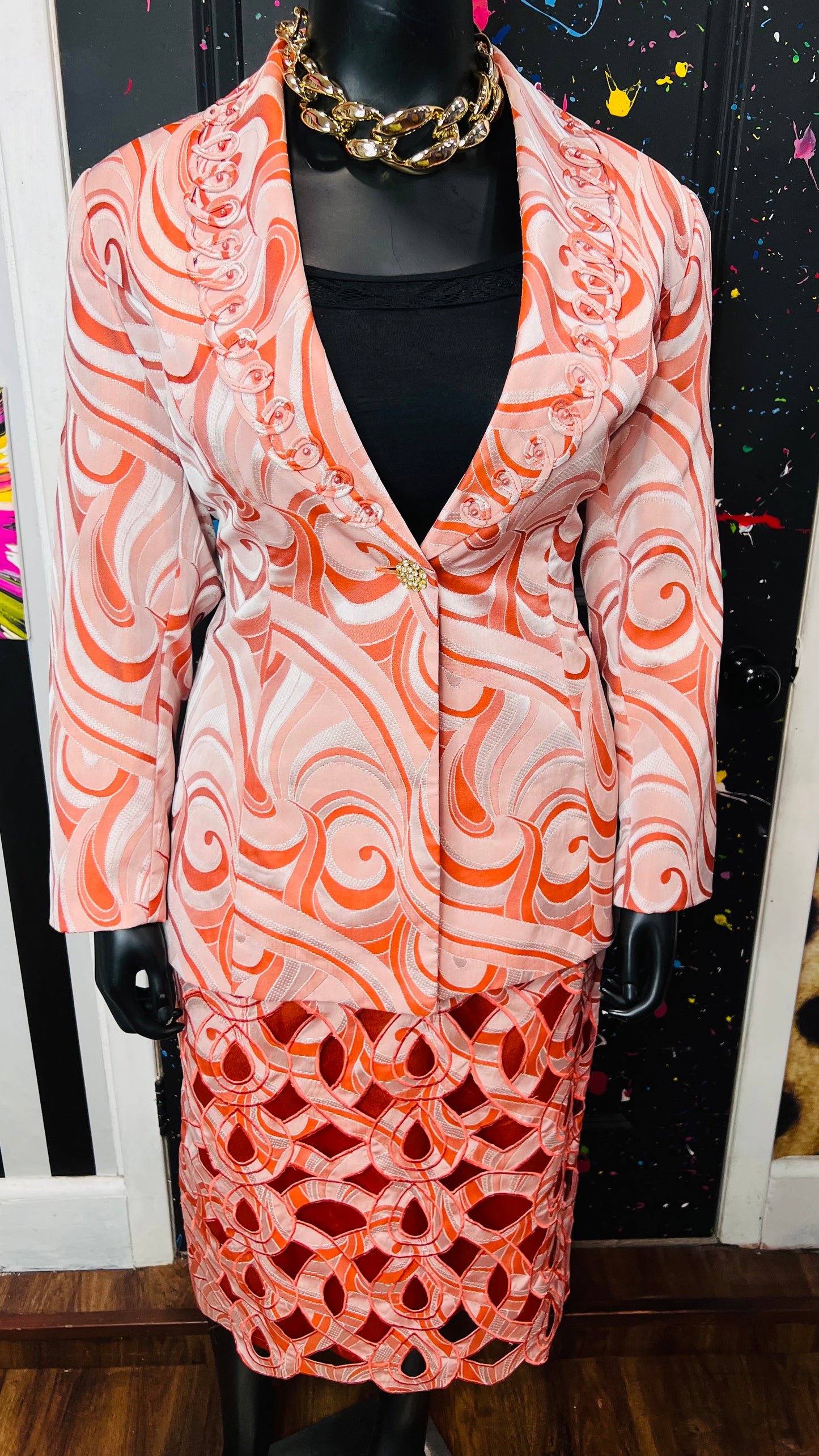 Vintage Abstract Skirt Suit (20)