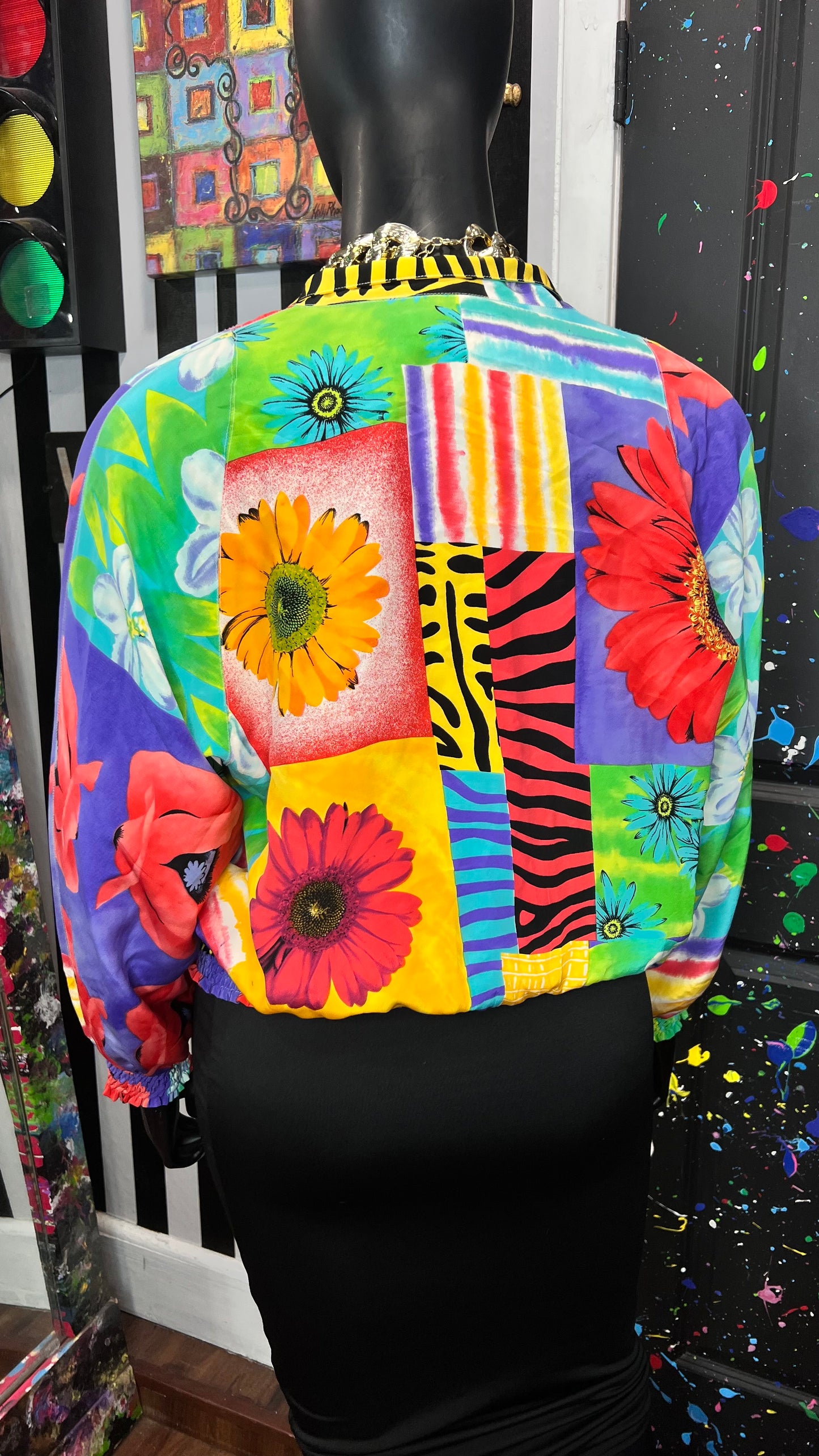 Vintage 100% Silk Diane Gilman Jacket (20/22)