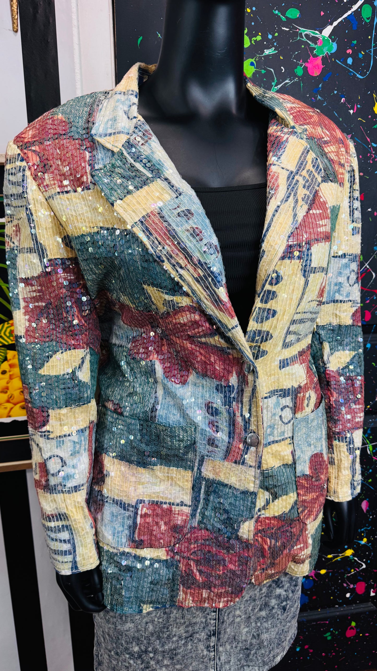 Vintage Sequin Blazer Dead Stock- New w/ Tags Blazer (20)