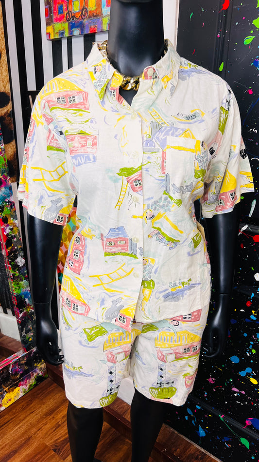 Vintage Deadstock New w/ Tags Short Set (16/18)