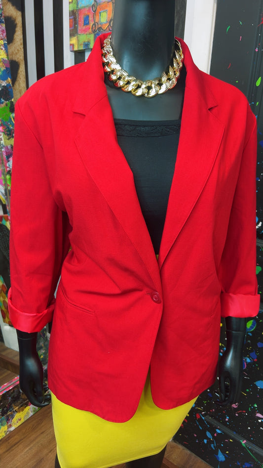 Vintage Red Blazer (24W)