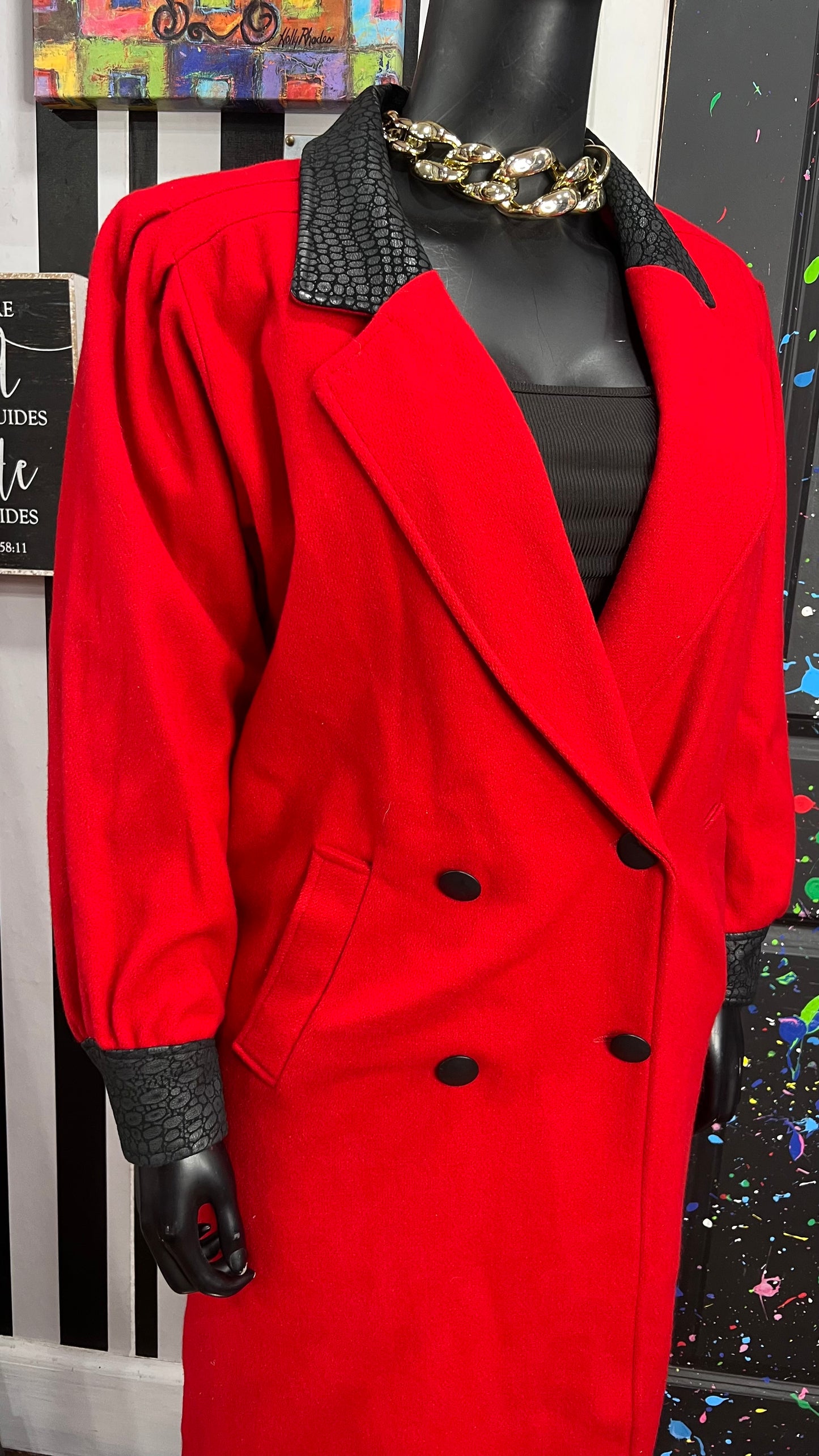 Vintage Wool Insulated Trench Coat (16)