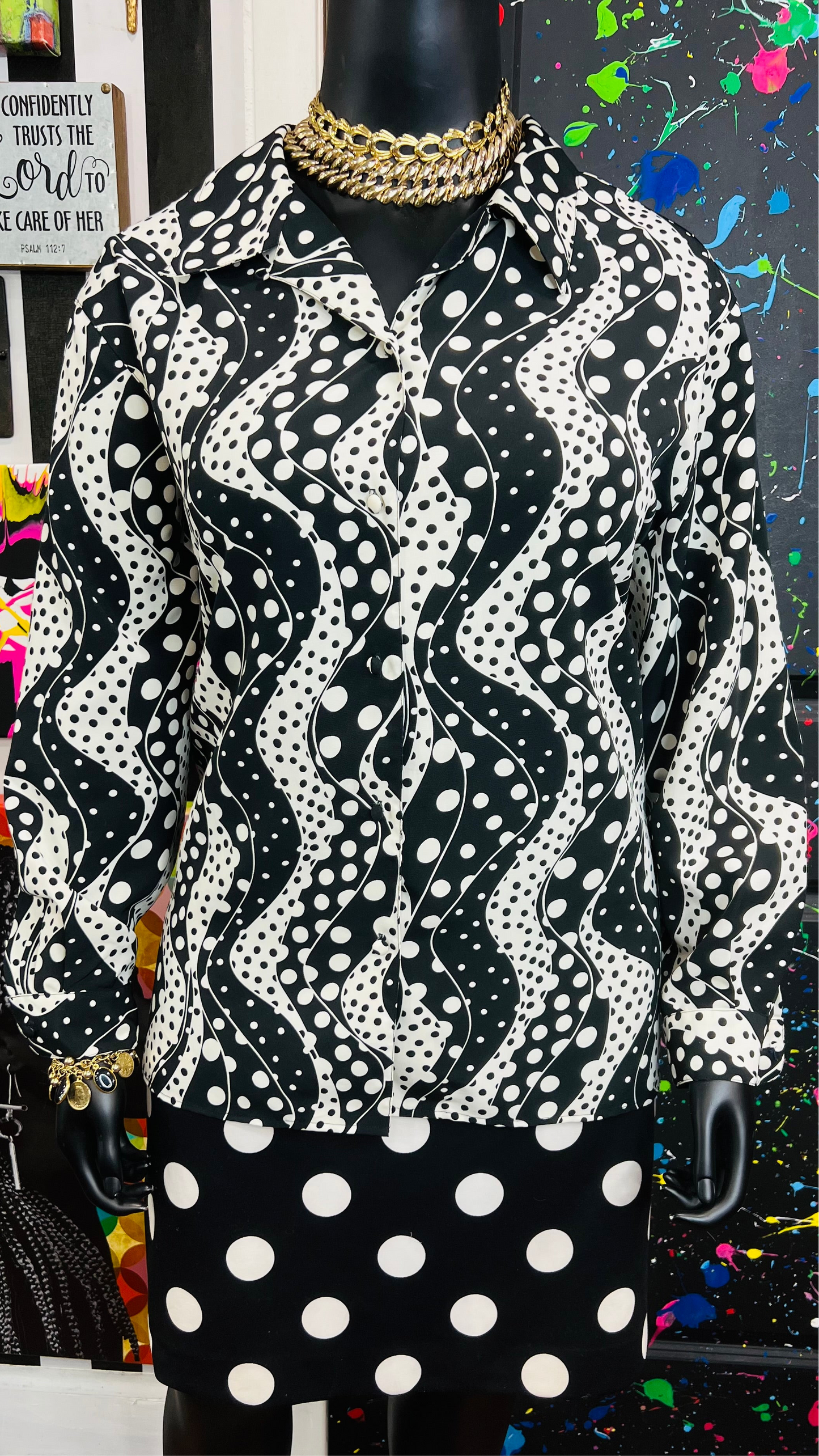 Vintage Polka Dot Jordan Blouse (18)