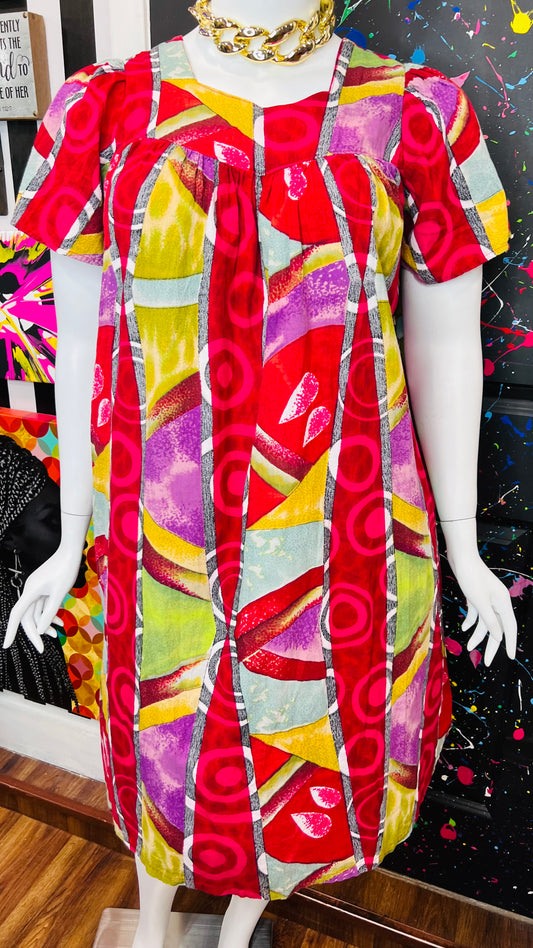 Vintage 100% Cotton House Dress (14)