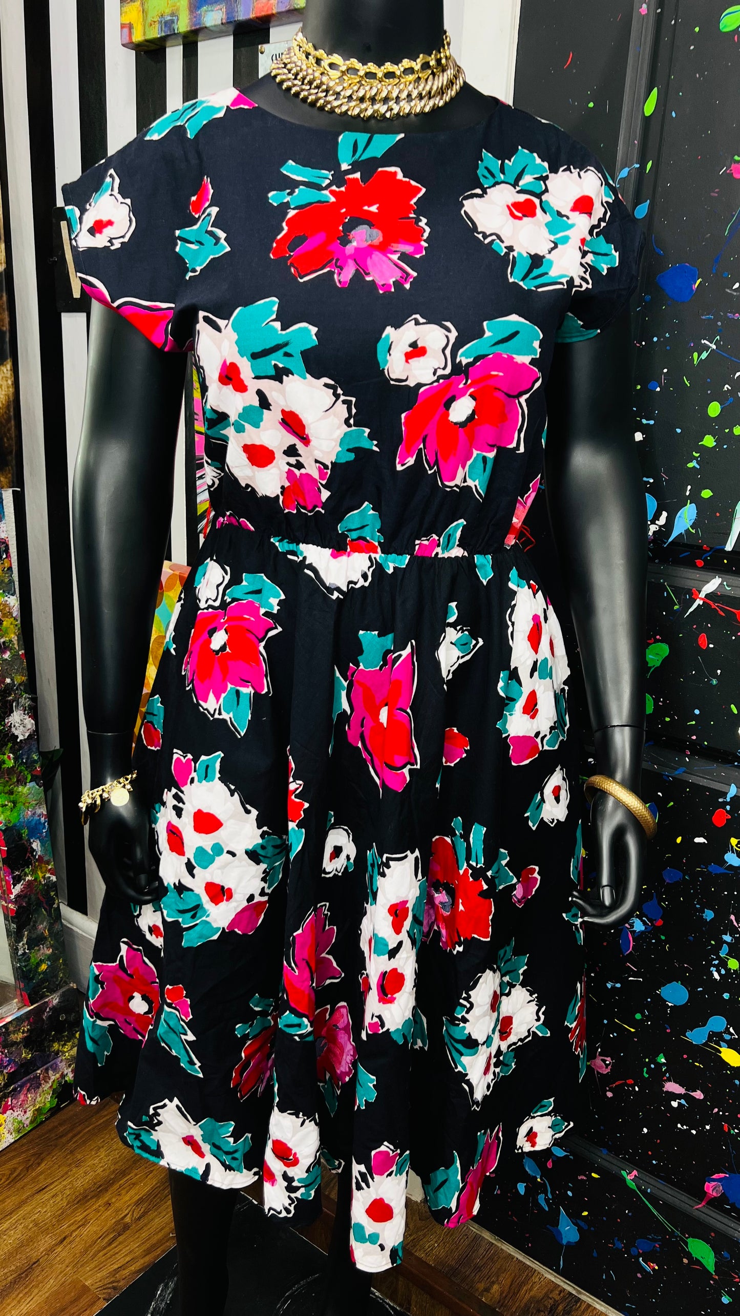 Vintage 80’s Floral Dress (15/16)