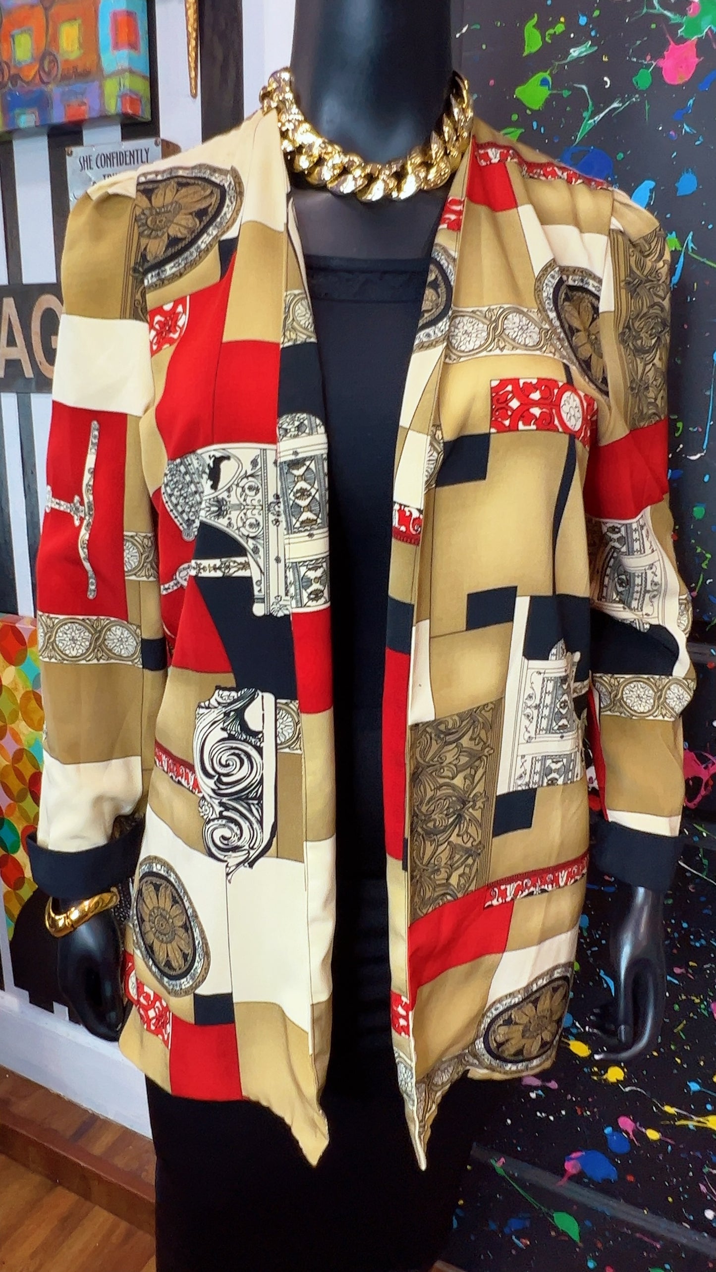 Vintage Abstract 90’s Duster (12/14)