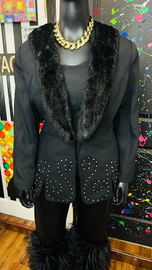 Vintage Unique Statement Blazer (20)
