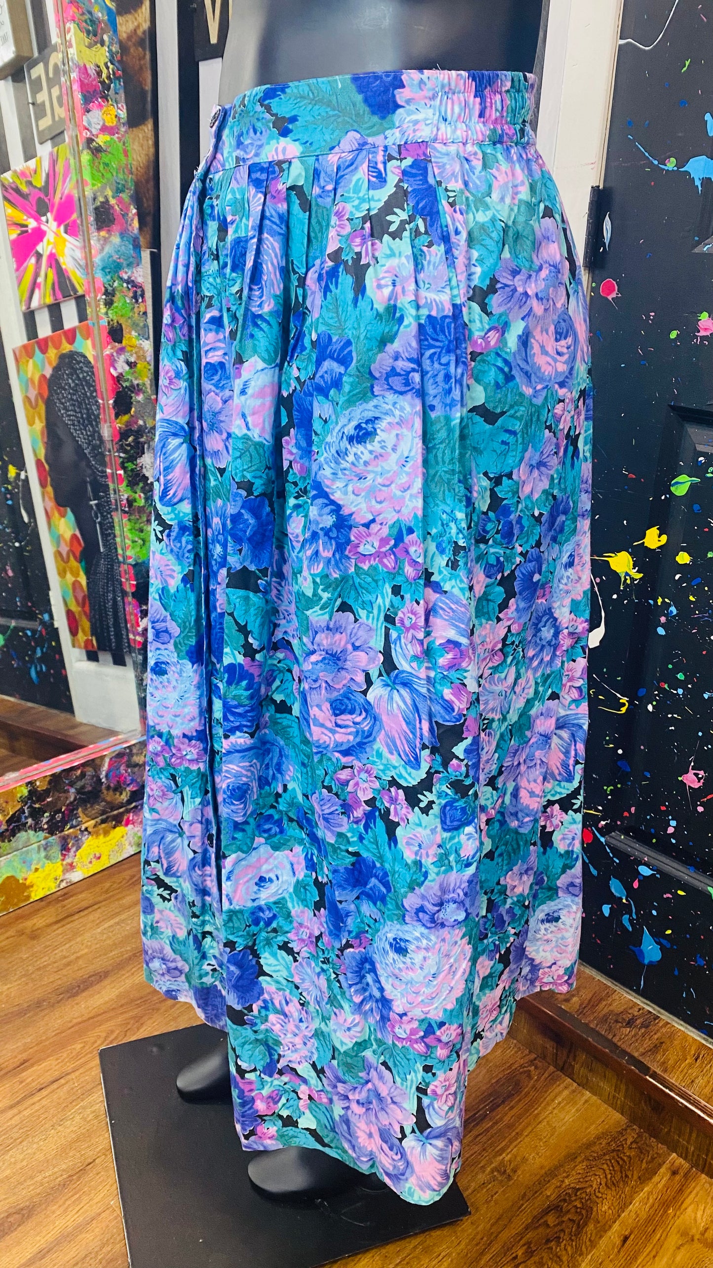 Vintage Floral Skirt (16)