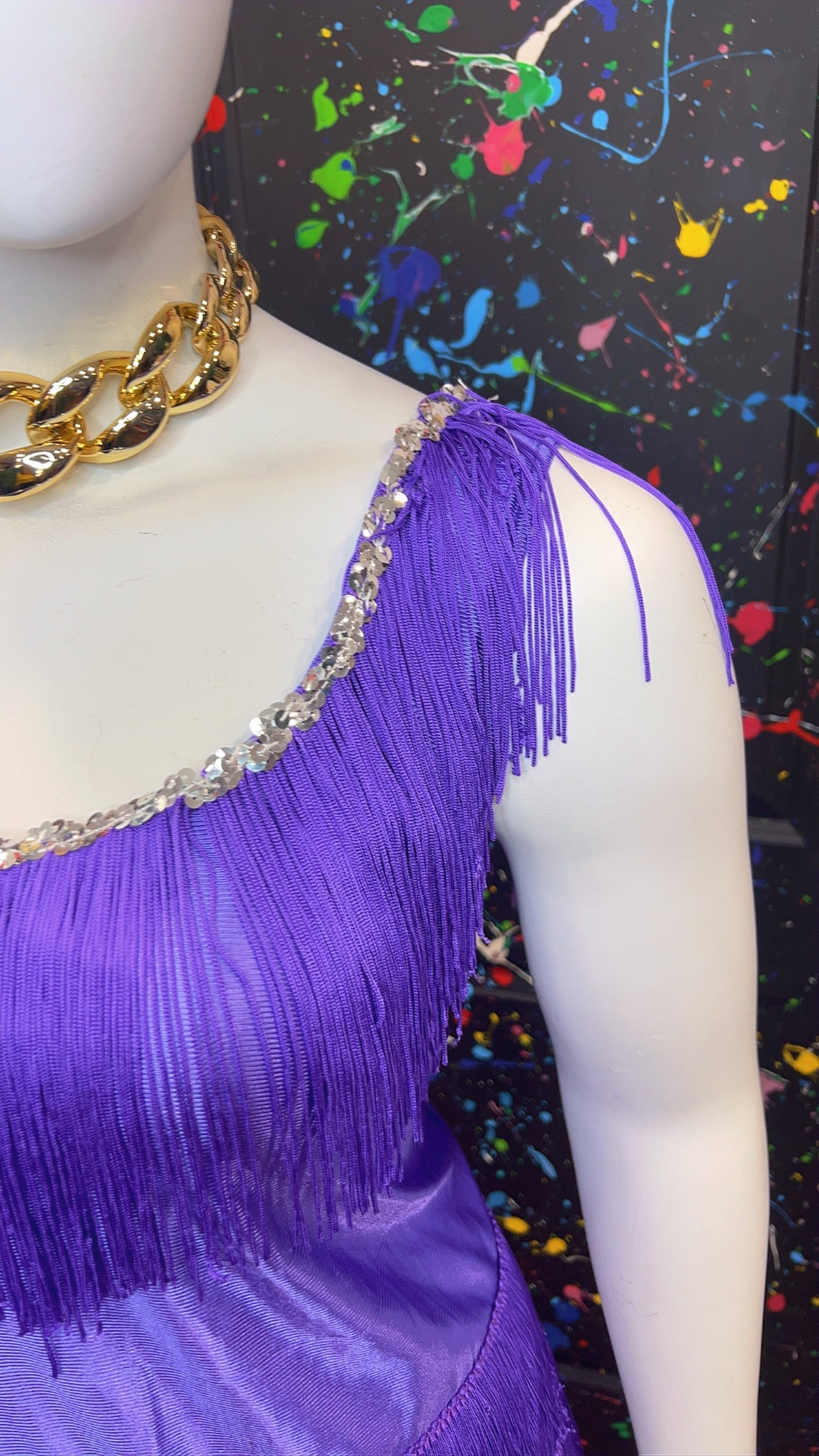Purple Fringe Dress (24)