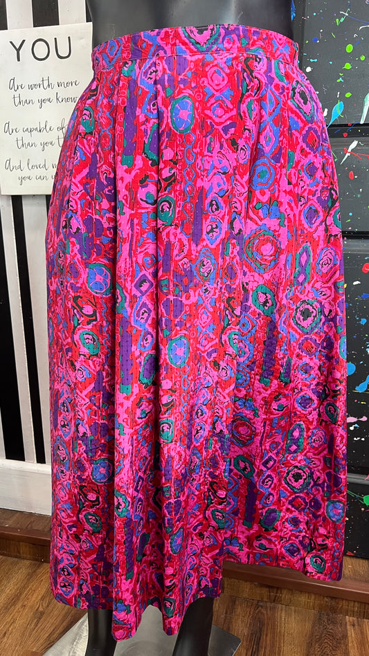 Vintage Funky Print Skirt (16)
