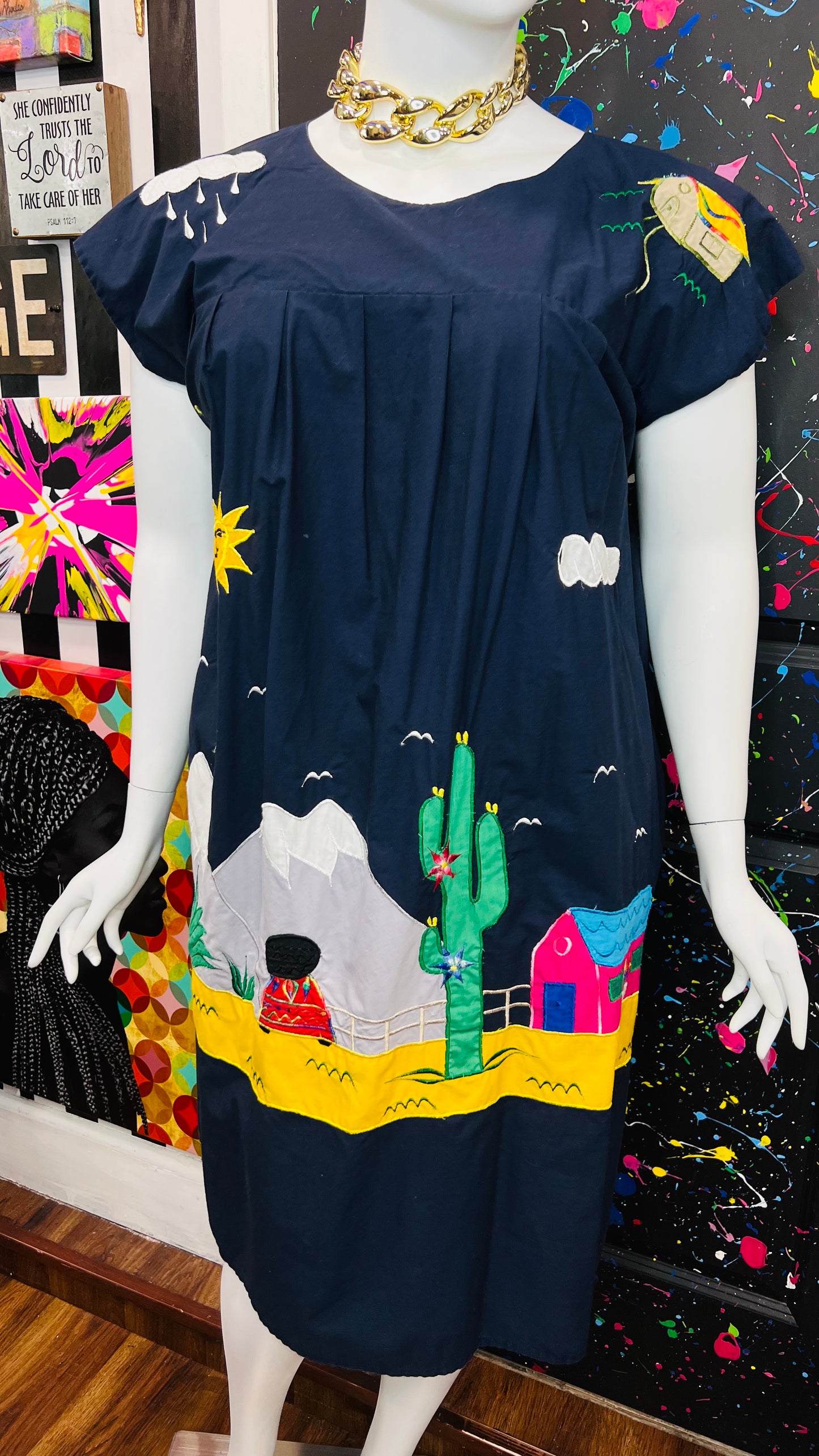 Vintage Novelty House Dress (16)