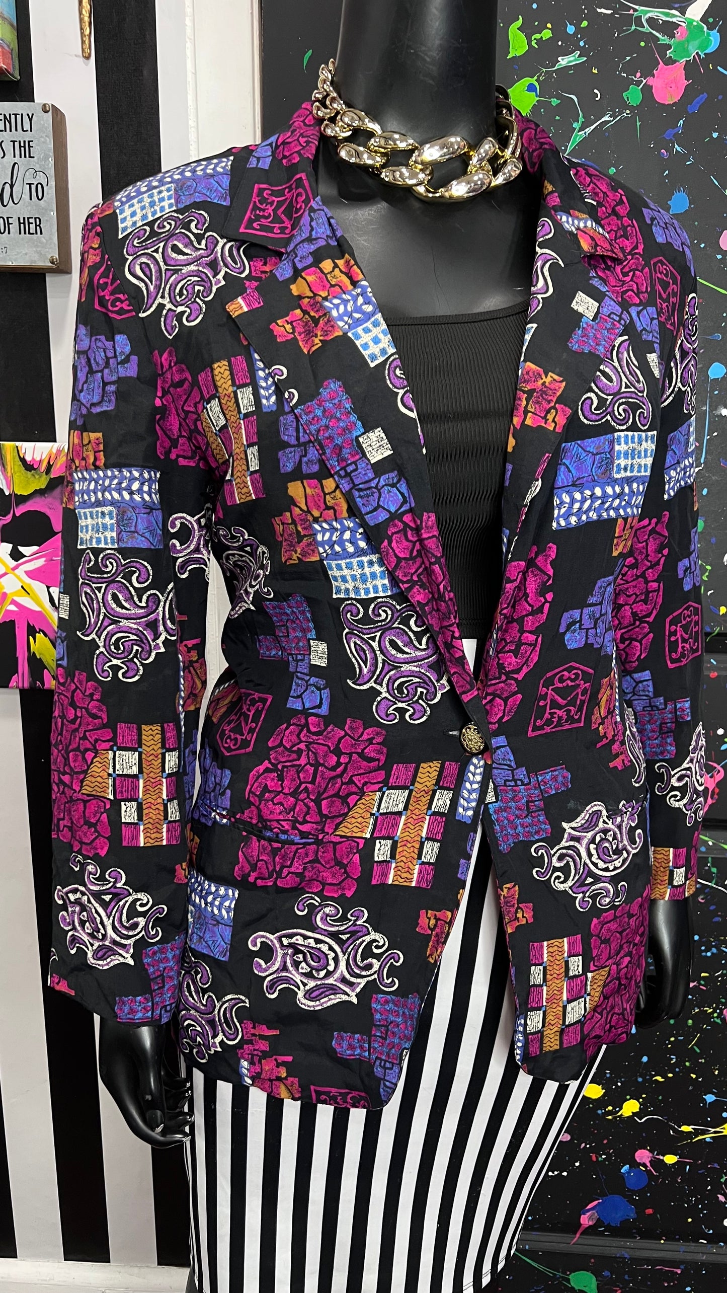 Vintage Abstract Blazer (18/20)