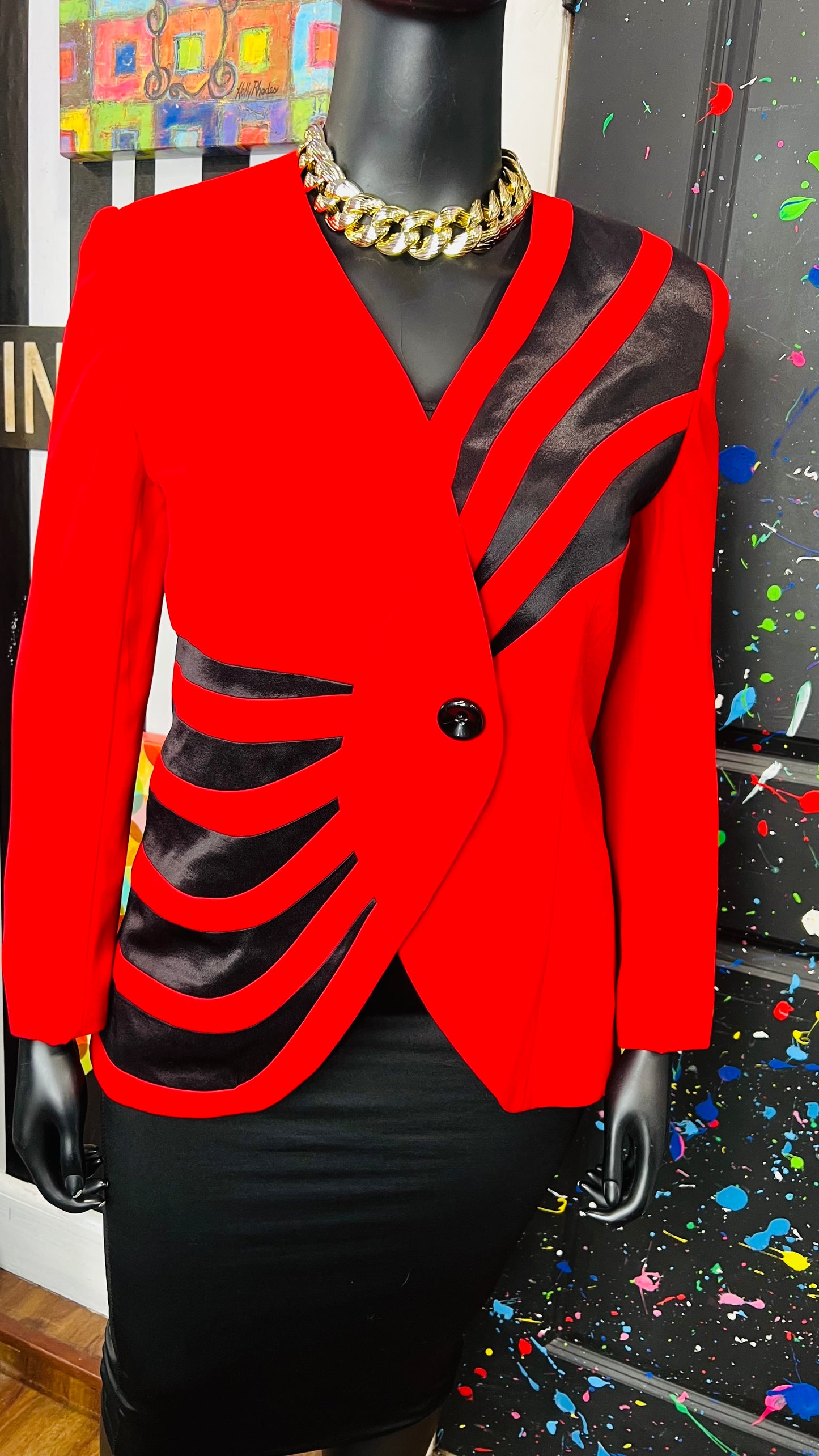 Vintage Couture Red & Blazer (16)