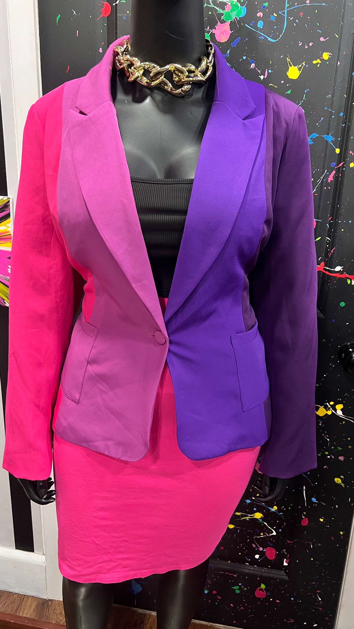 Ombré & Color Block Blazer (18)