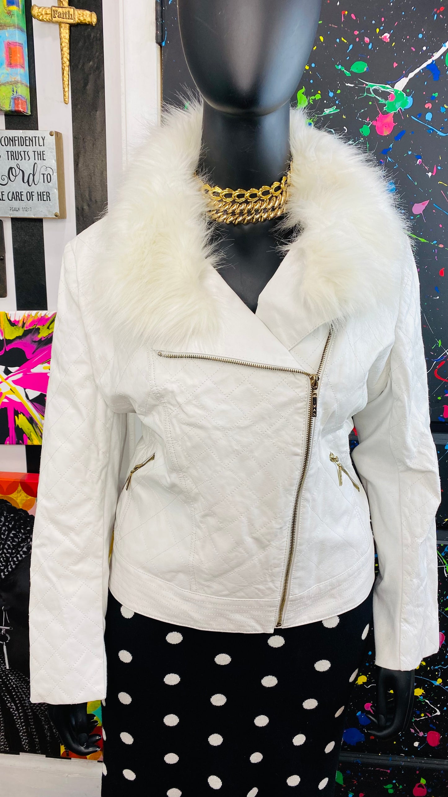 Vintage White Genuine Leather Jacket (18)