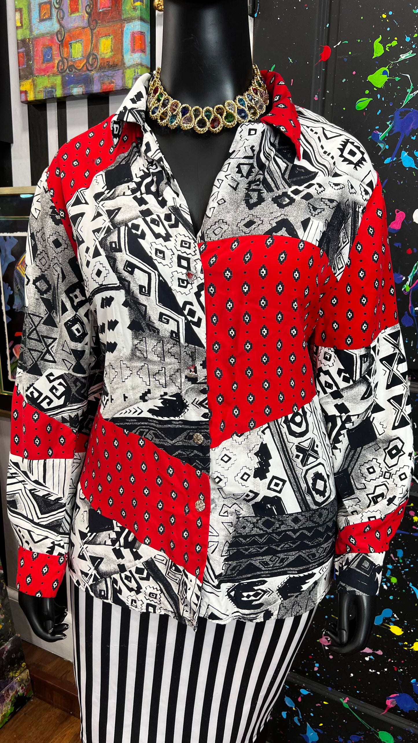 Vintage A.C Sport Rayon Blouse (20)
