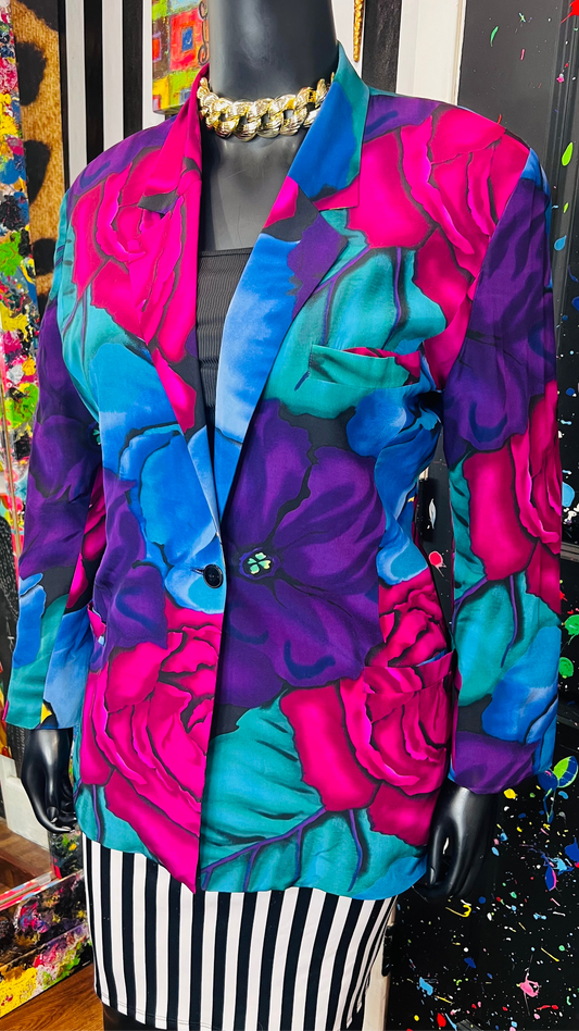Vintage 100% Silk Blazer (16)