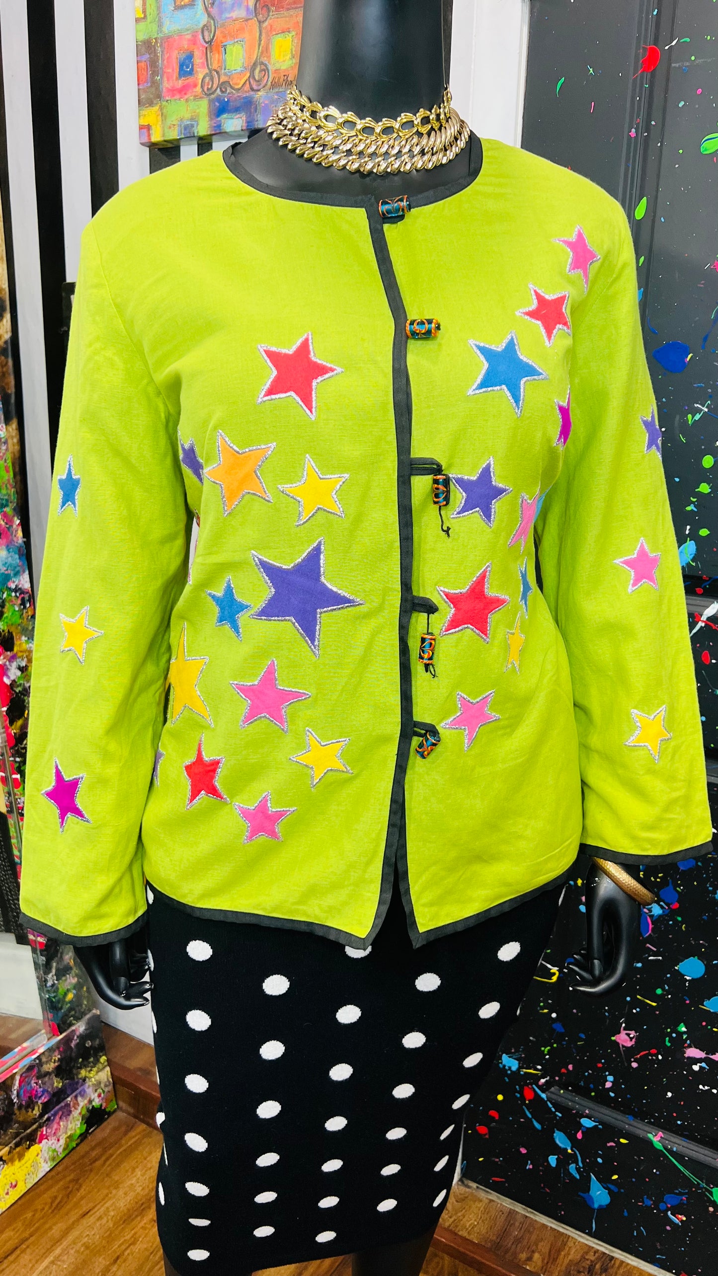 Vintage Embroidered Stars Blazer (16)