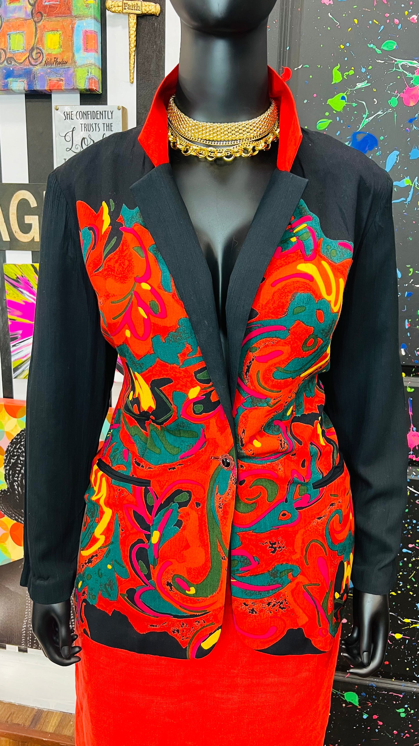 Vintage Rayon Blazer (18)