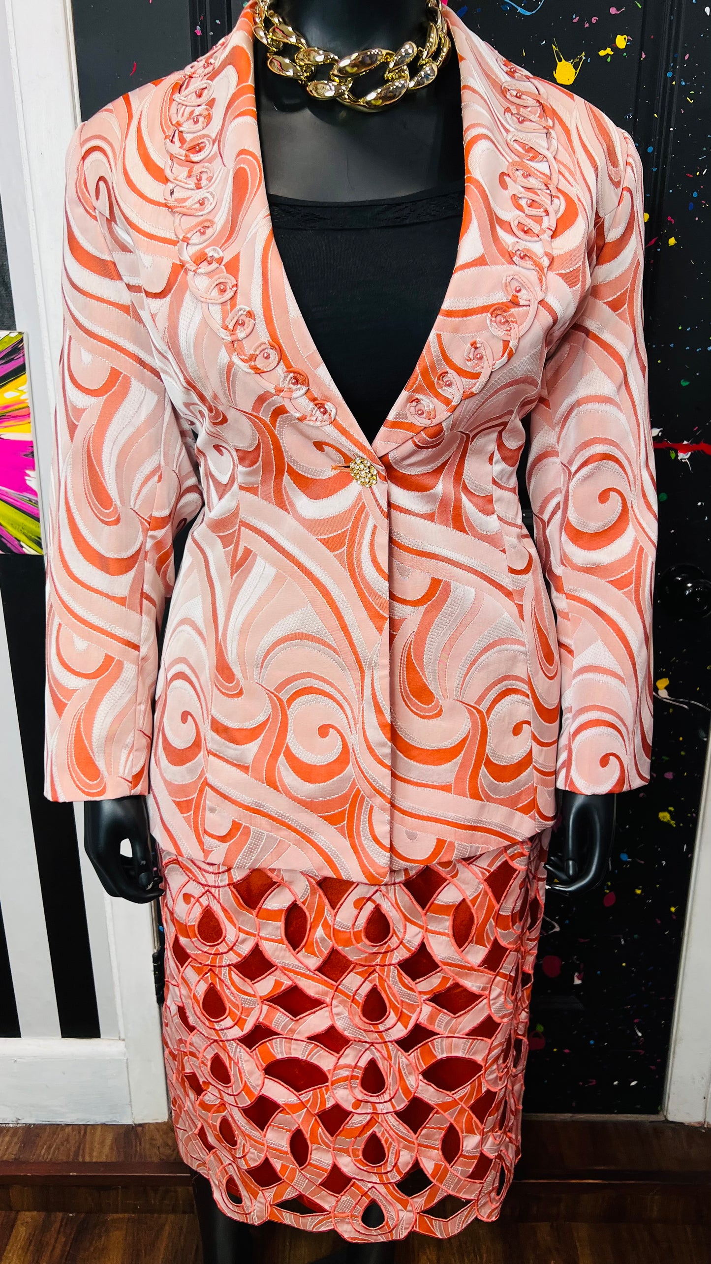 Vintage Abstract Skirt Suit (20)