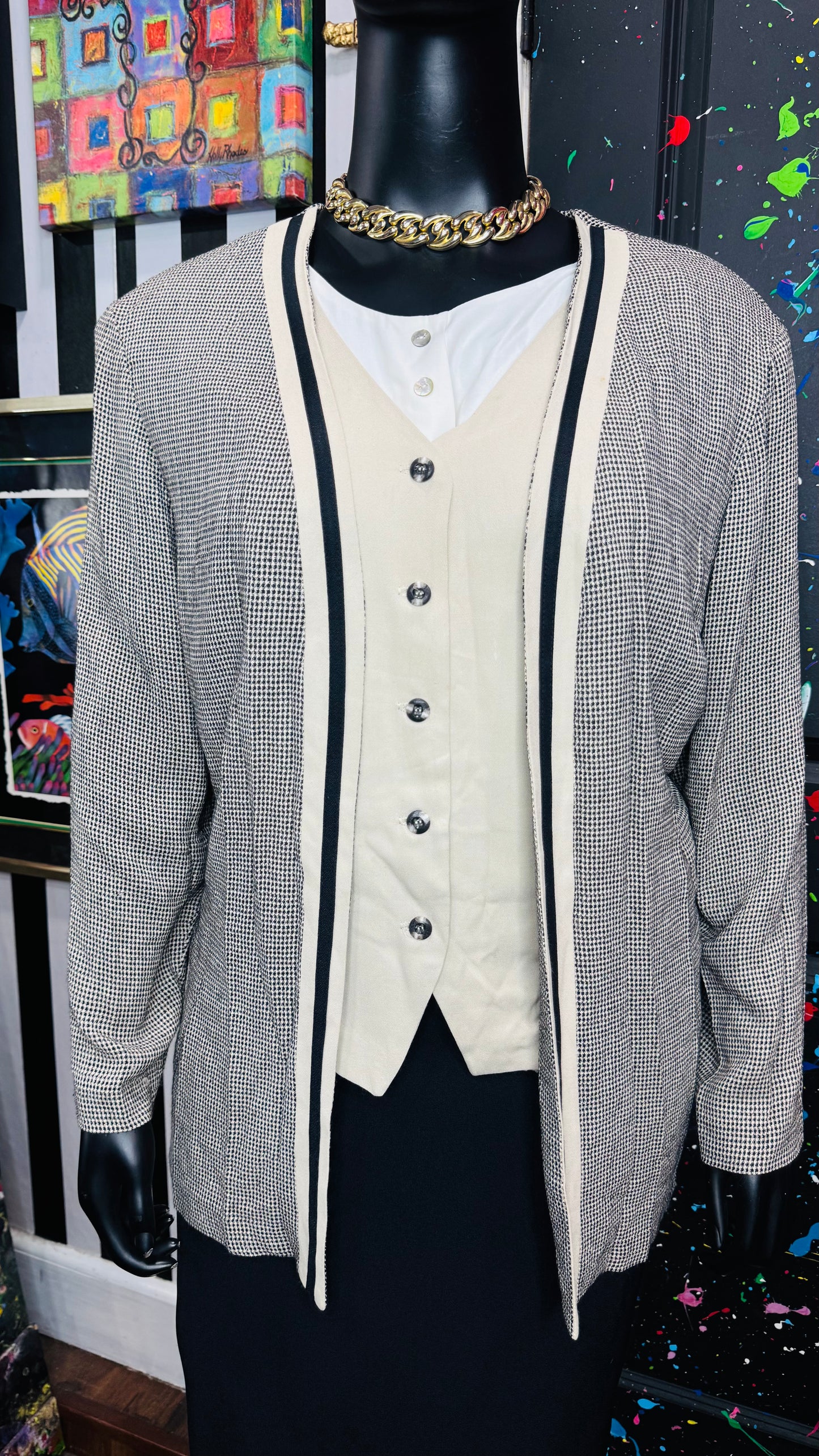 Vintage Blouse w/ Vest (20)