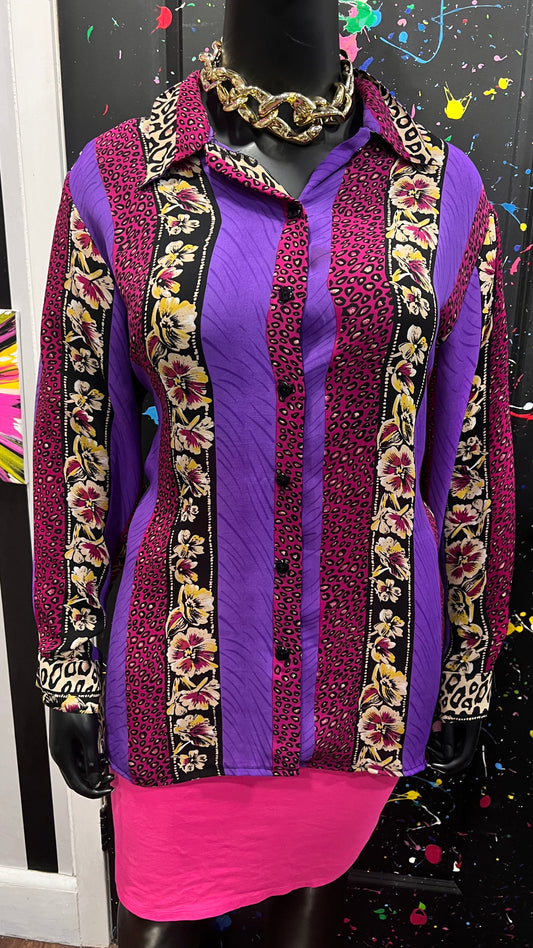 Vintage Semi Sheer Rayon Blouse (20)