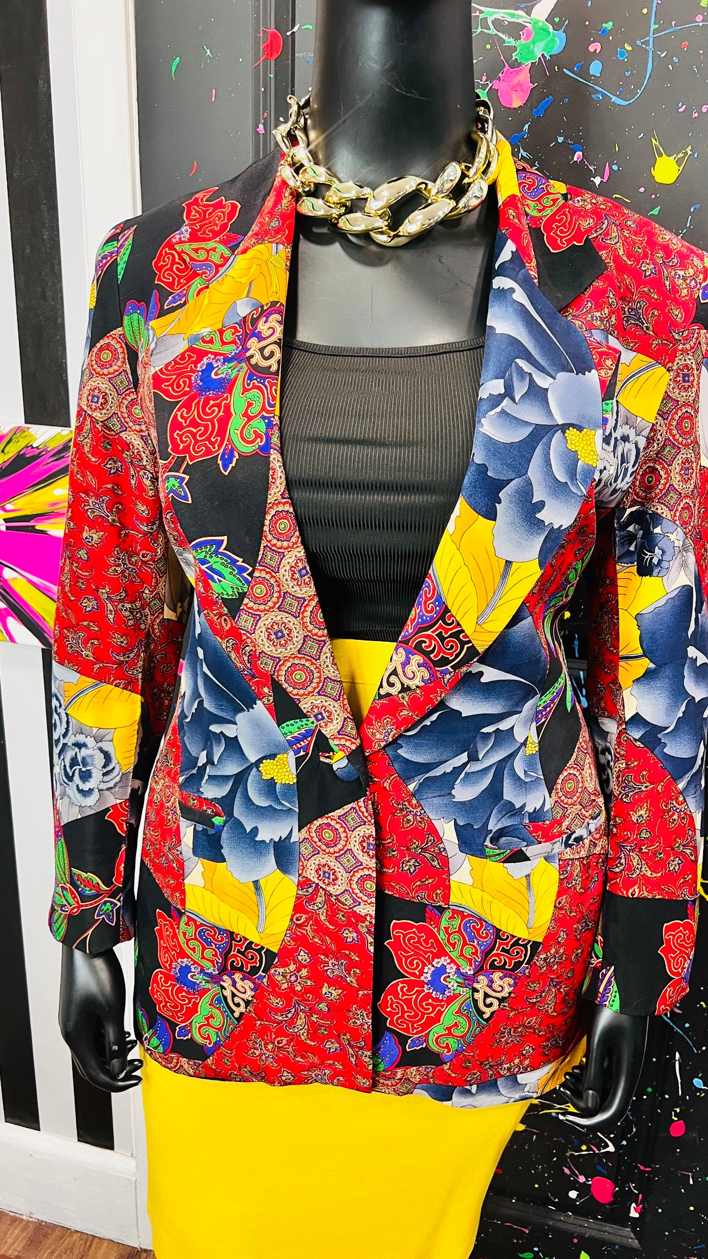 Vintage 100% Silk Blazer (14/16)