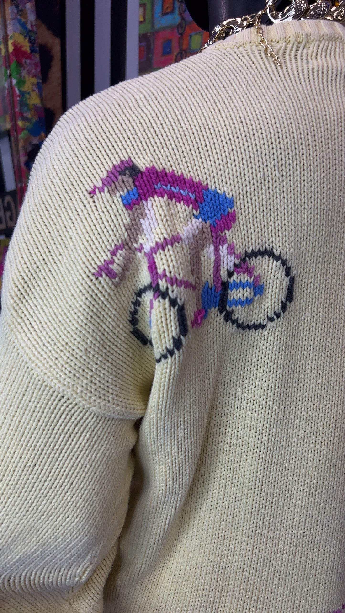 Vintage Knit Bicycle Sweater (16)
