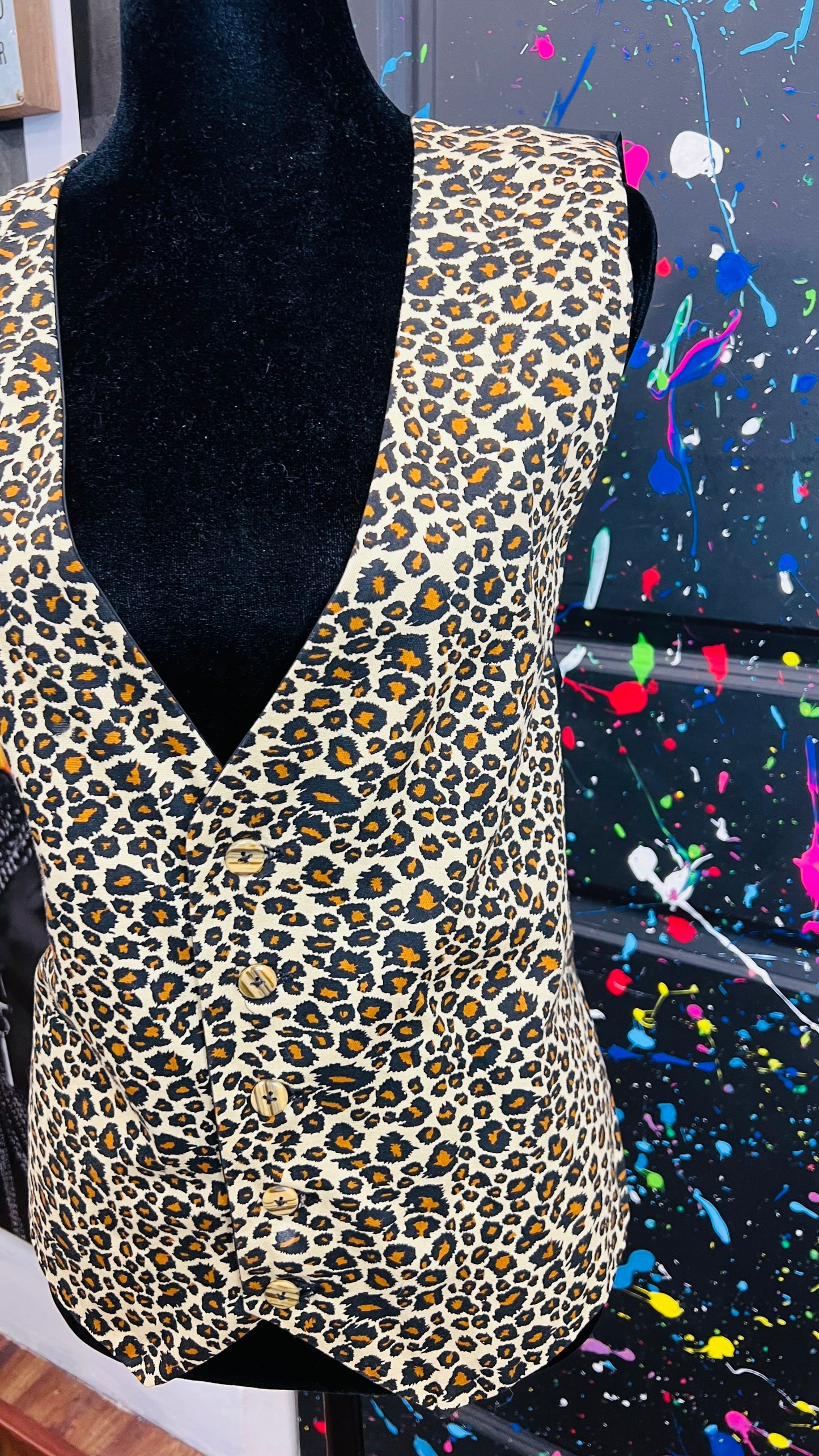 Vintage Animal Print Vest (14)