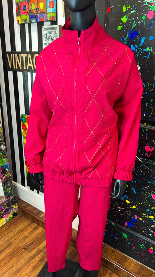 Vintage Pink & Gold Jogging Set (16)