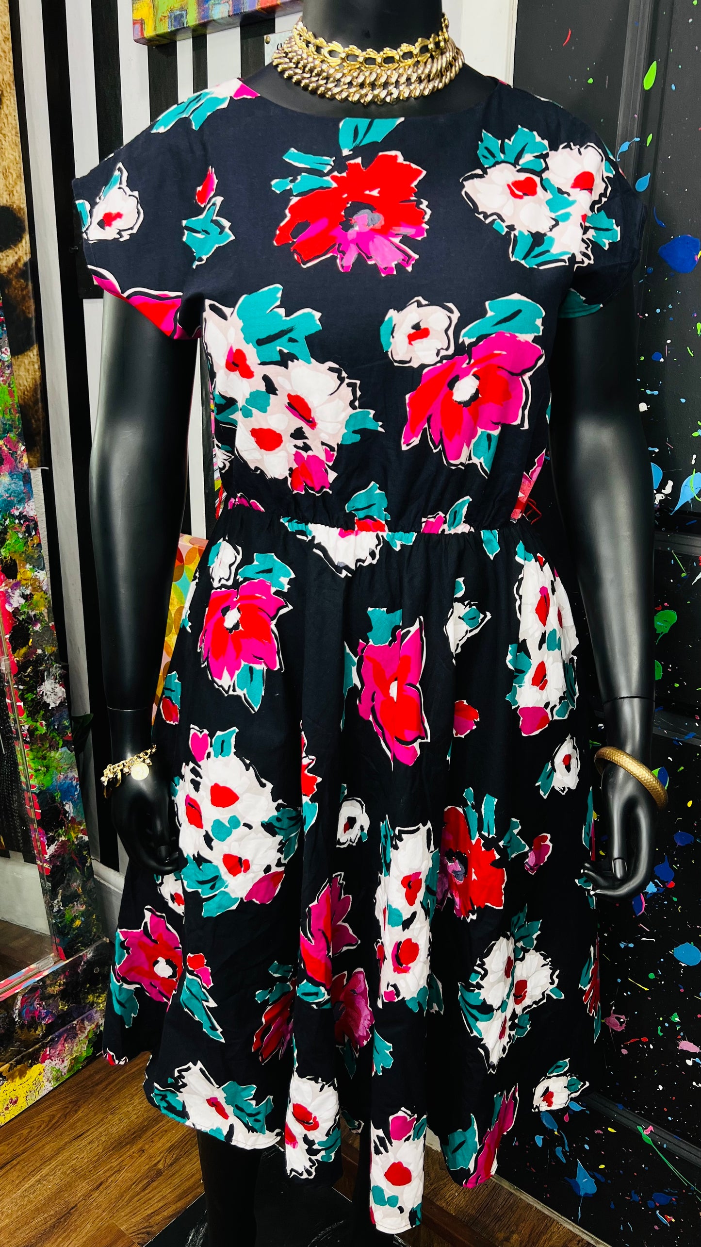 Vintage 80’s Floral Dress (15/16)