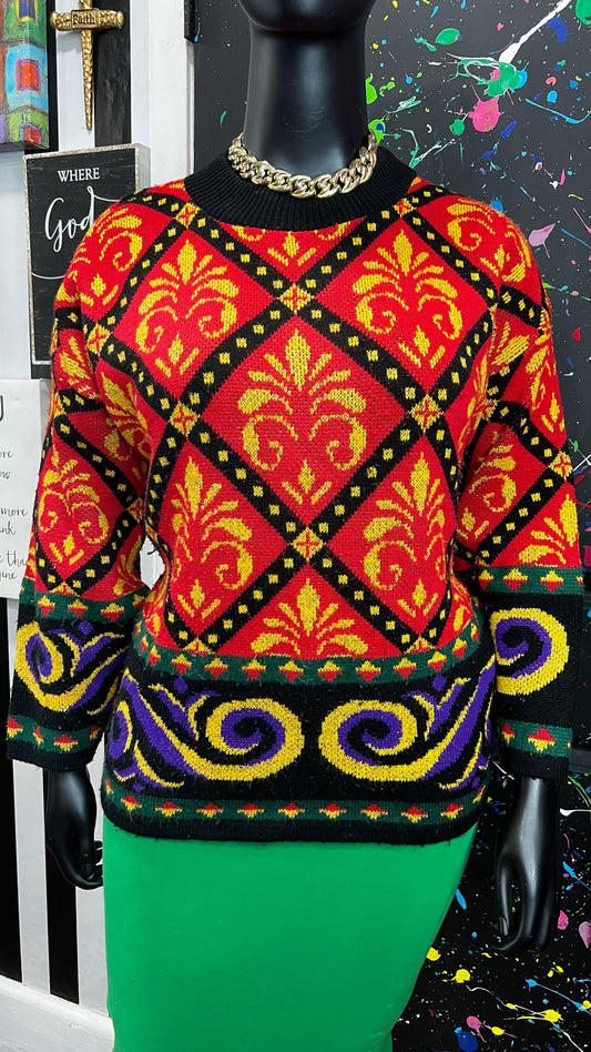 Vintage Chunky Knit Sweater (22)