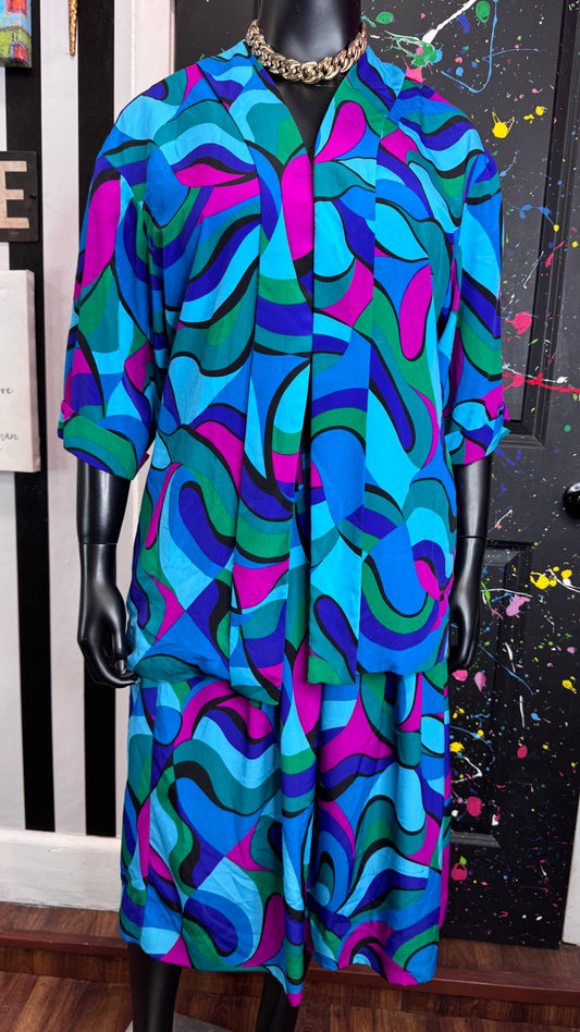 Vintage Abstract Skirt Set (12)