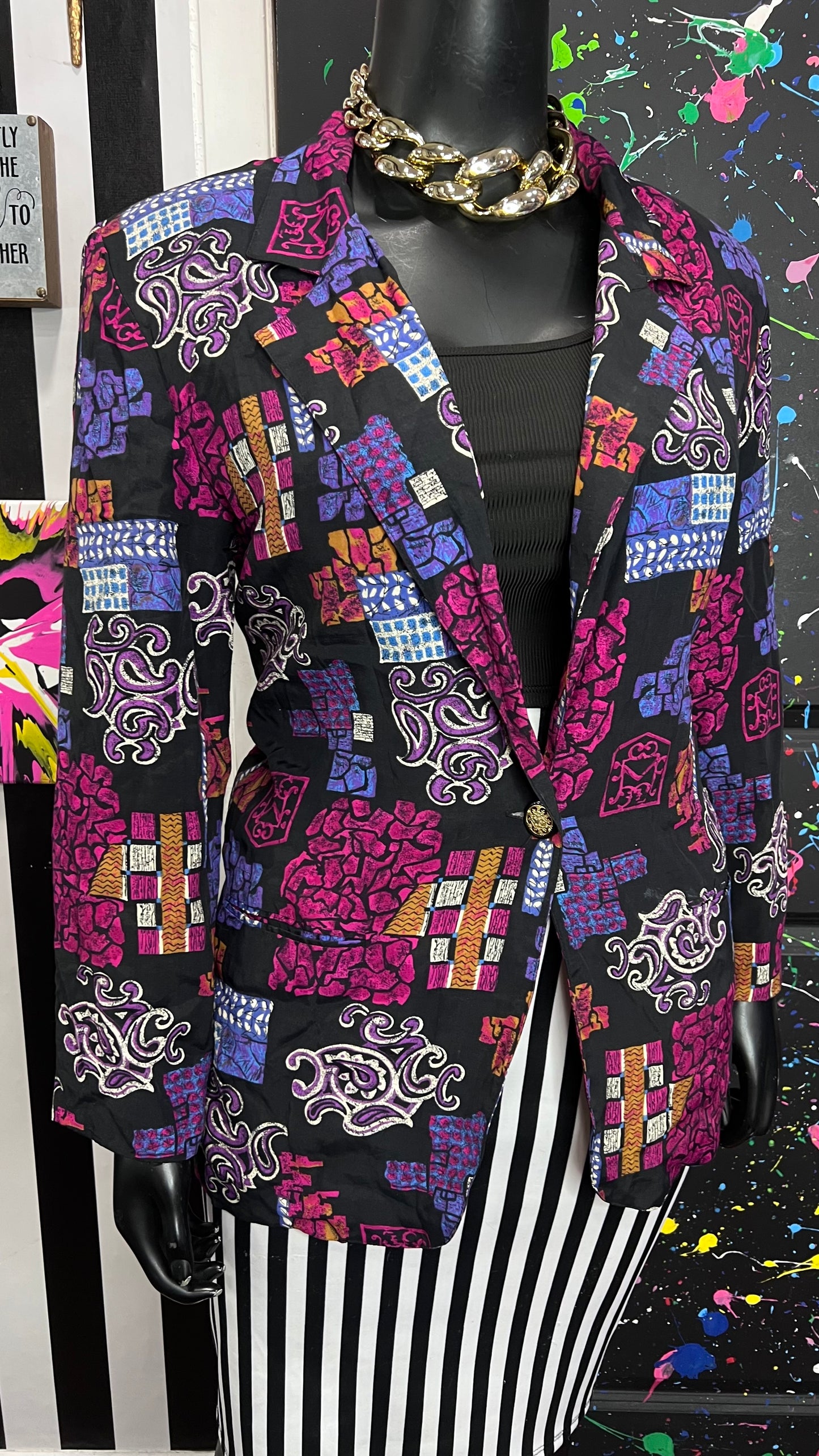 Vintage Abstract Blazer (18/20)