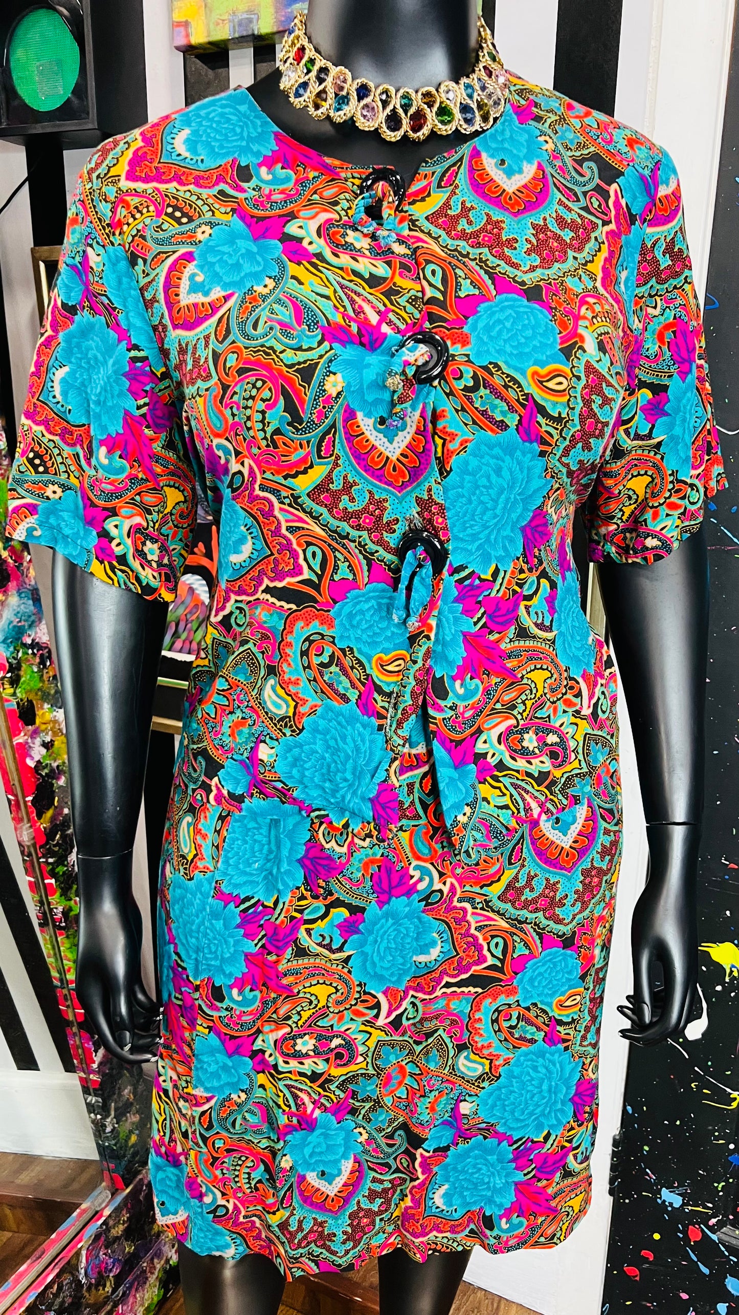 Vintage Chez Rayon Skirt Set (20)