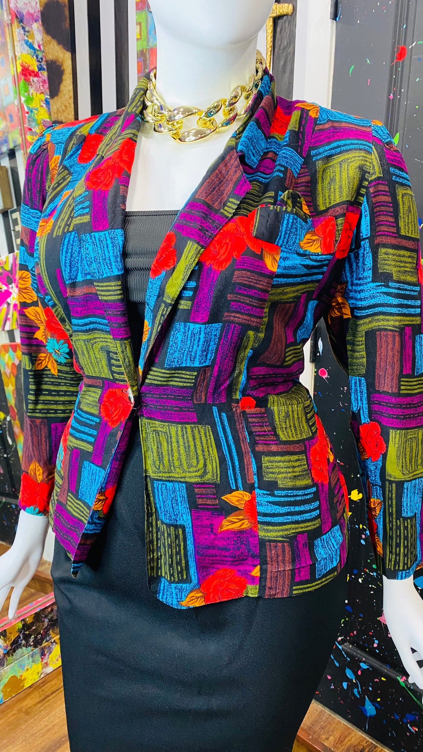 Vintage Rayon 90’s Blazer (14)