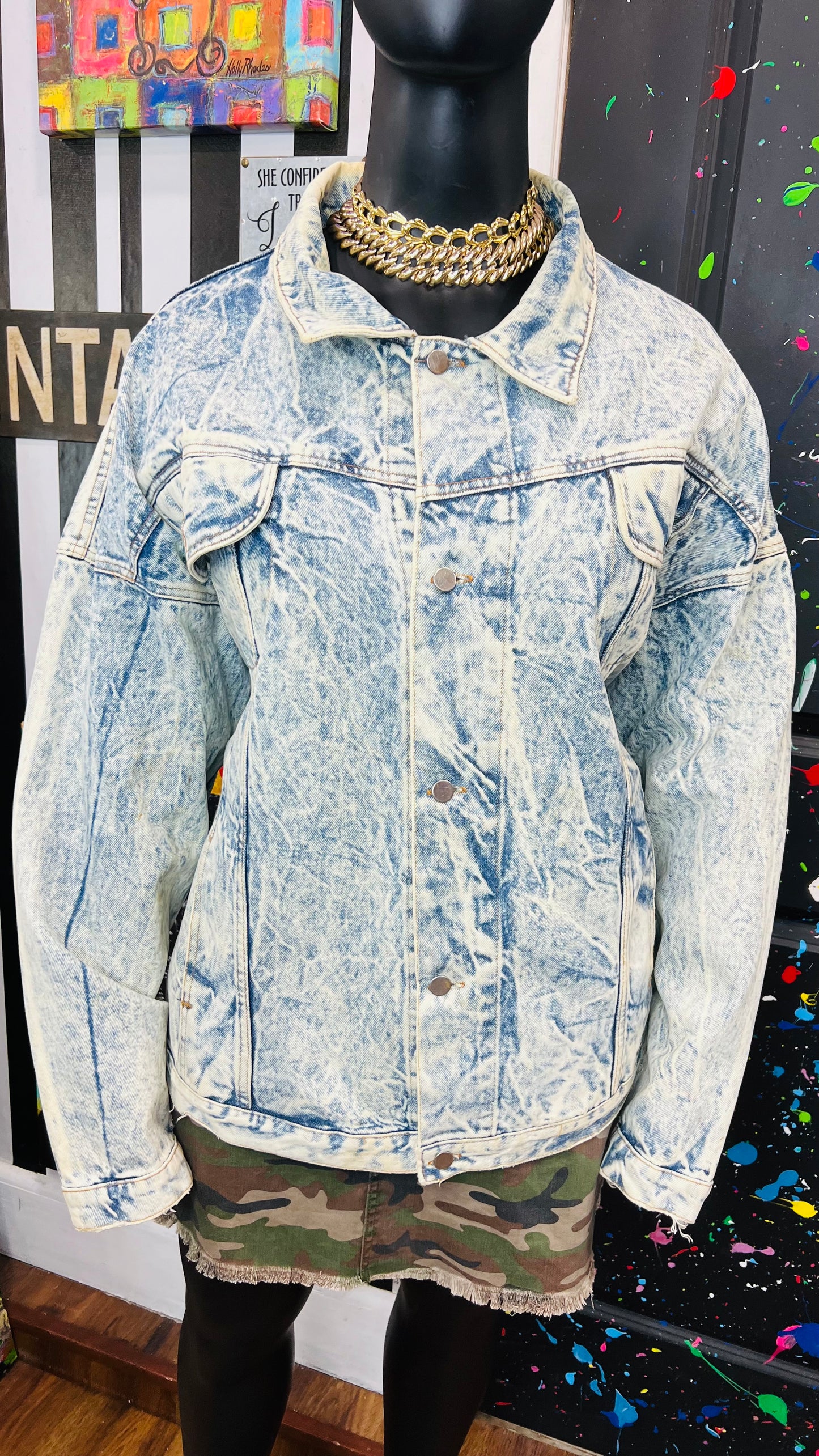 Vintage Stone Wash Denim Jacket (24)