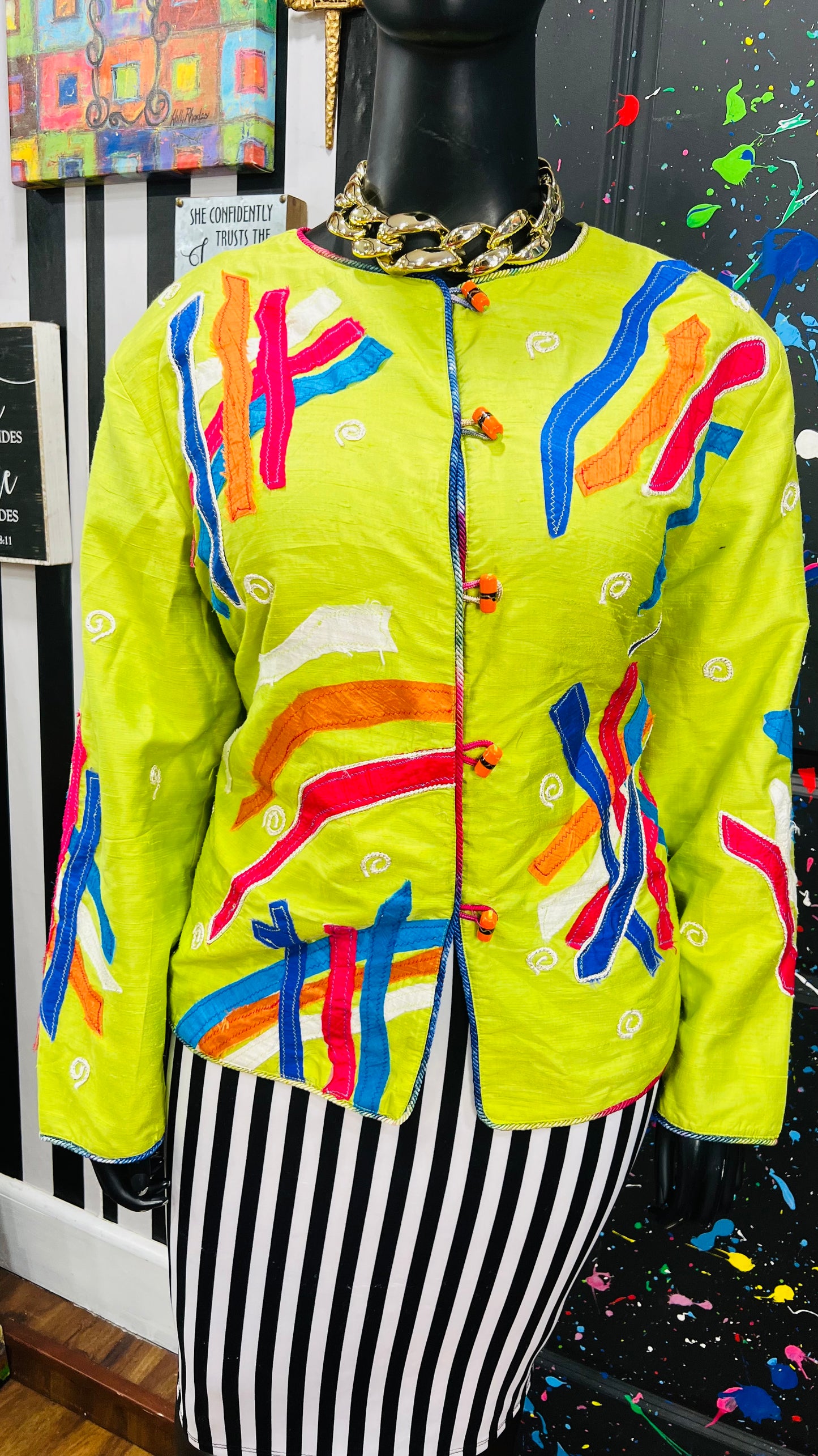 Vintage 100% Silk Blazer (24)
