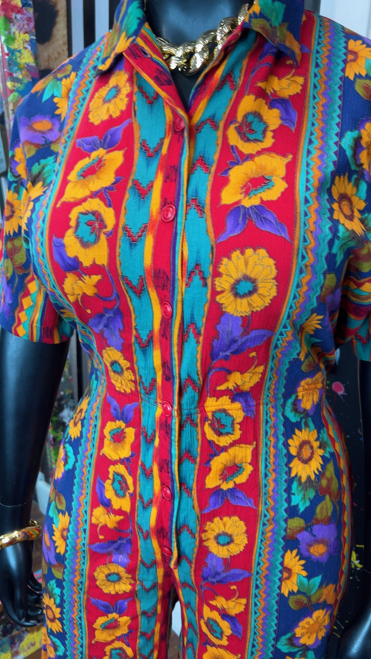 Vintage Floral Rayon Romper (18)