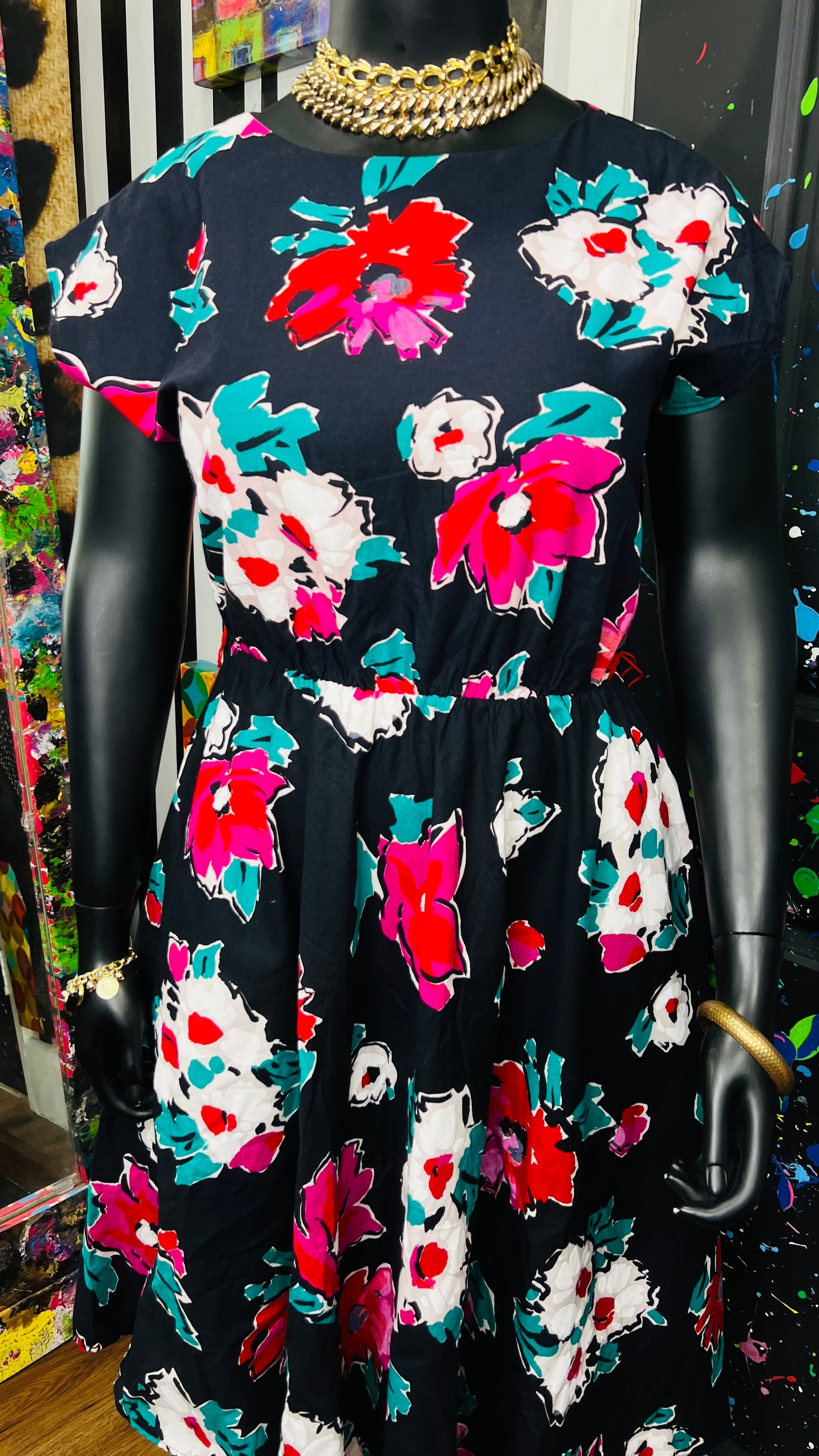 Vintage 80’s Floral Dress (15/16)