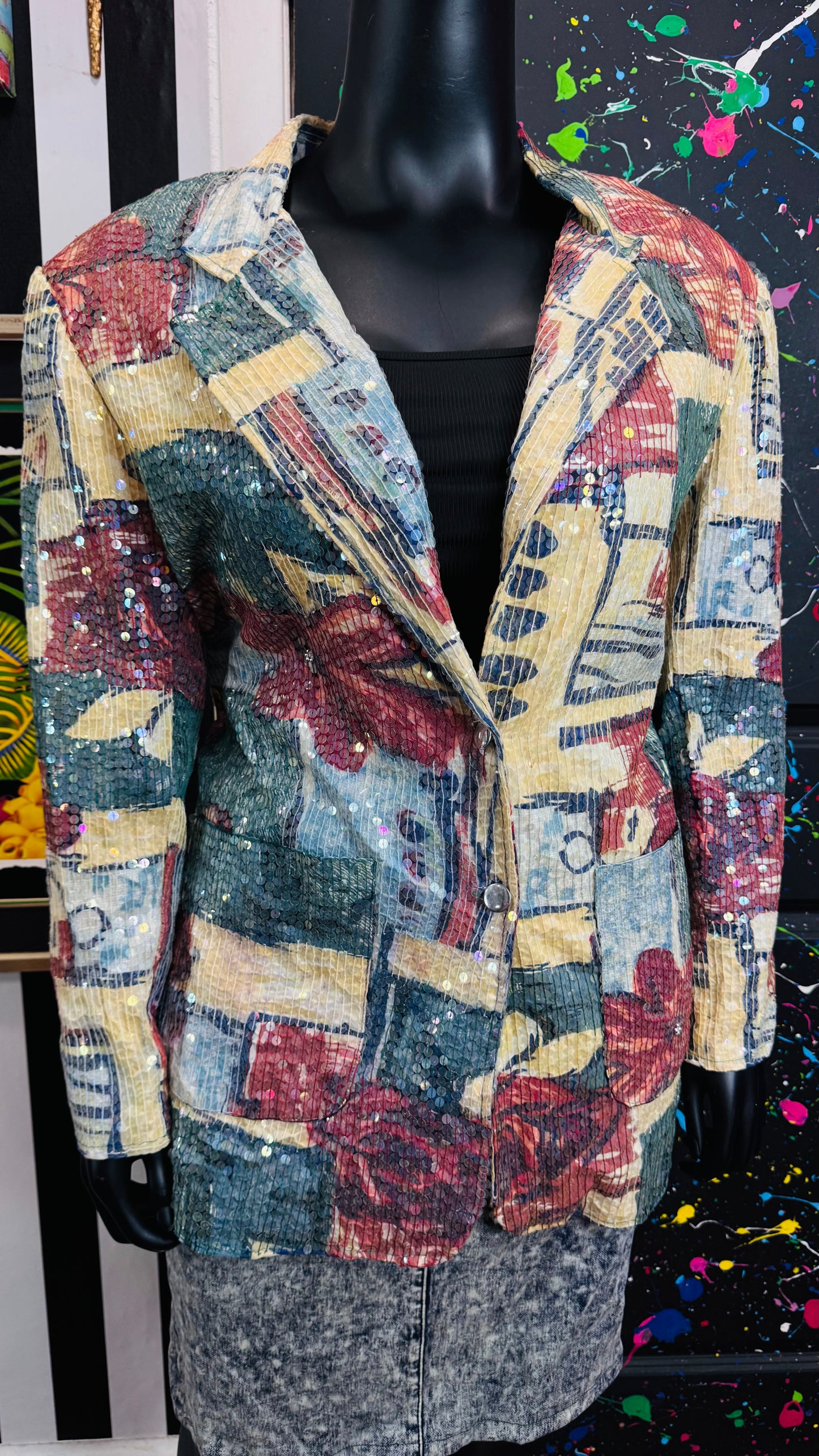 Vintage Sequin Blazer Dead Stock- New w/ Tags Blazer (20)
